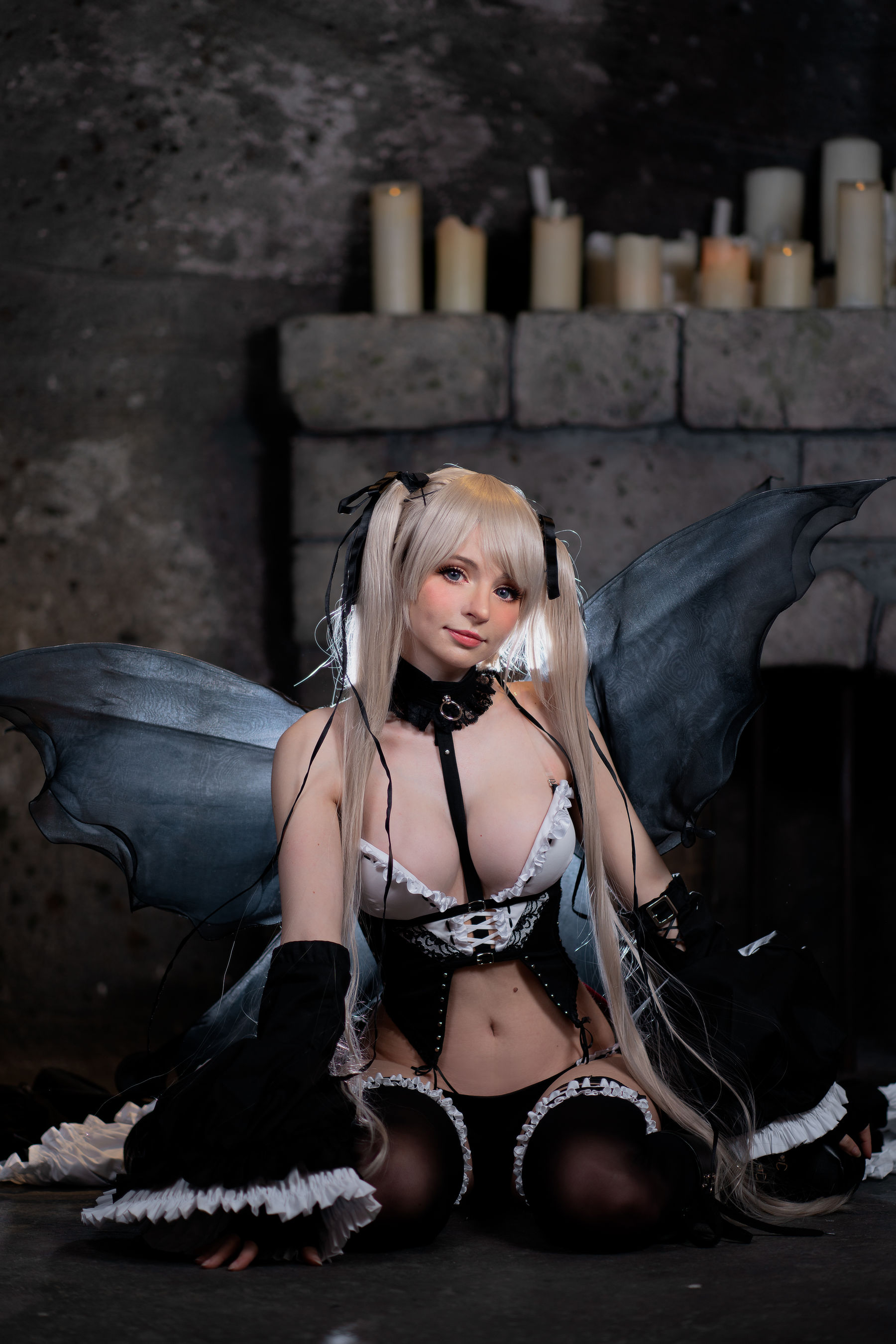 [福利COS] Peach milky - Sakimichan Marie Rose Set