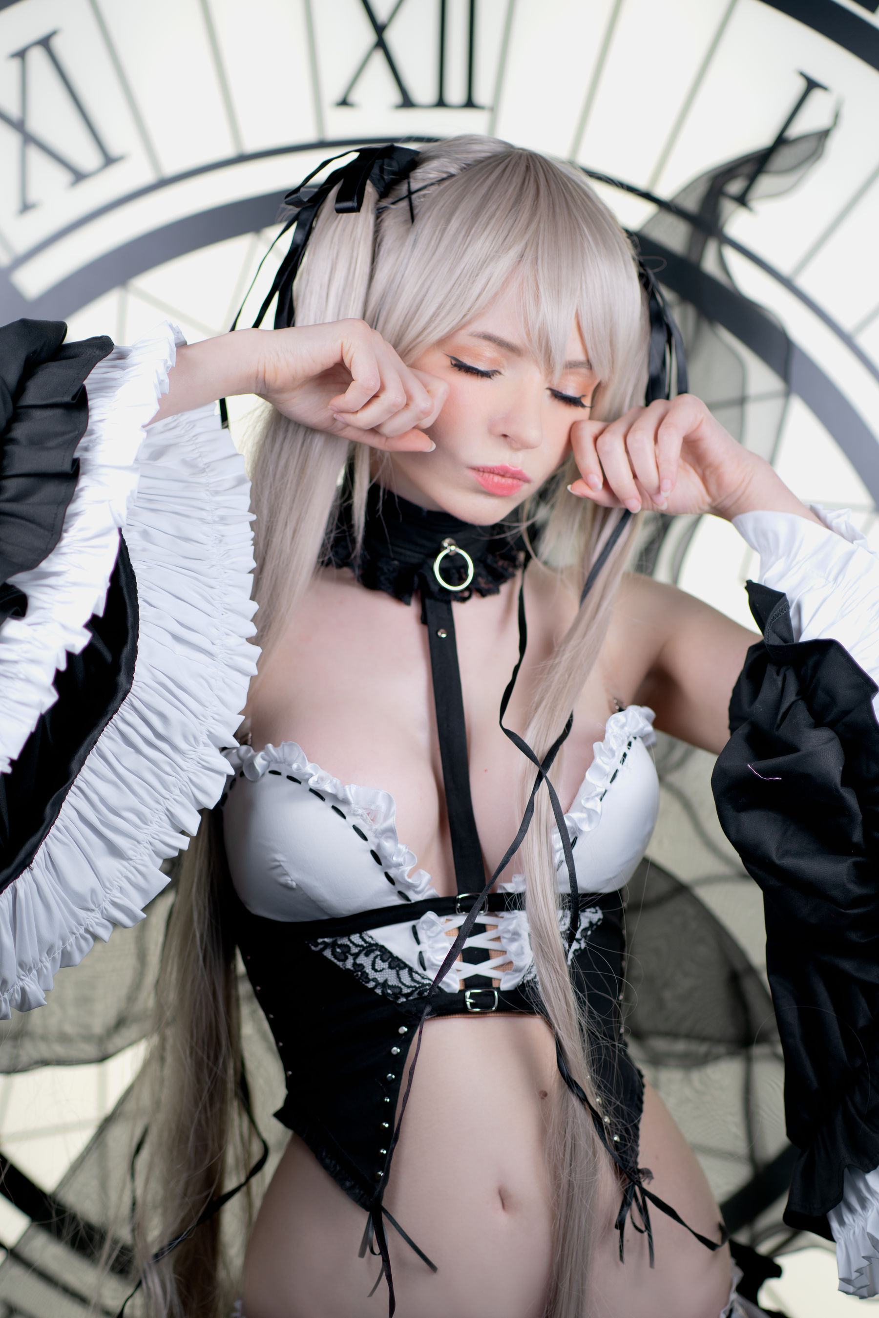 [福利COS] Peach milky - Sakimichan Marie Rose Set