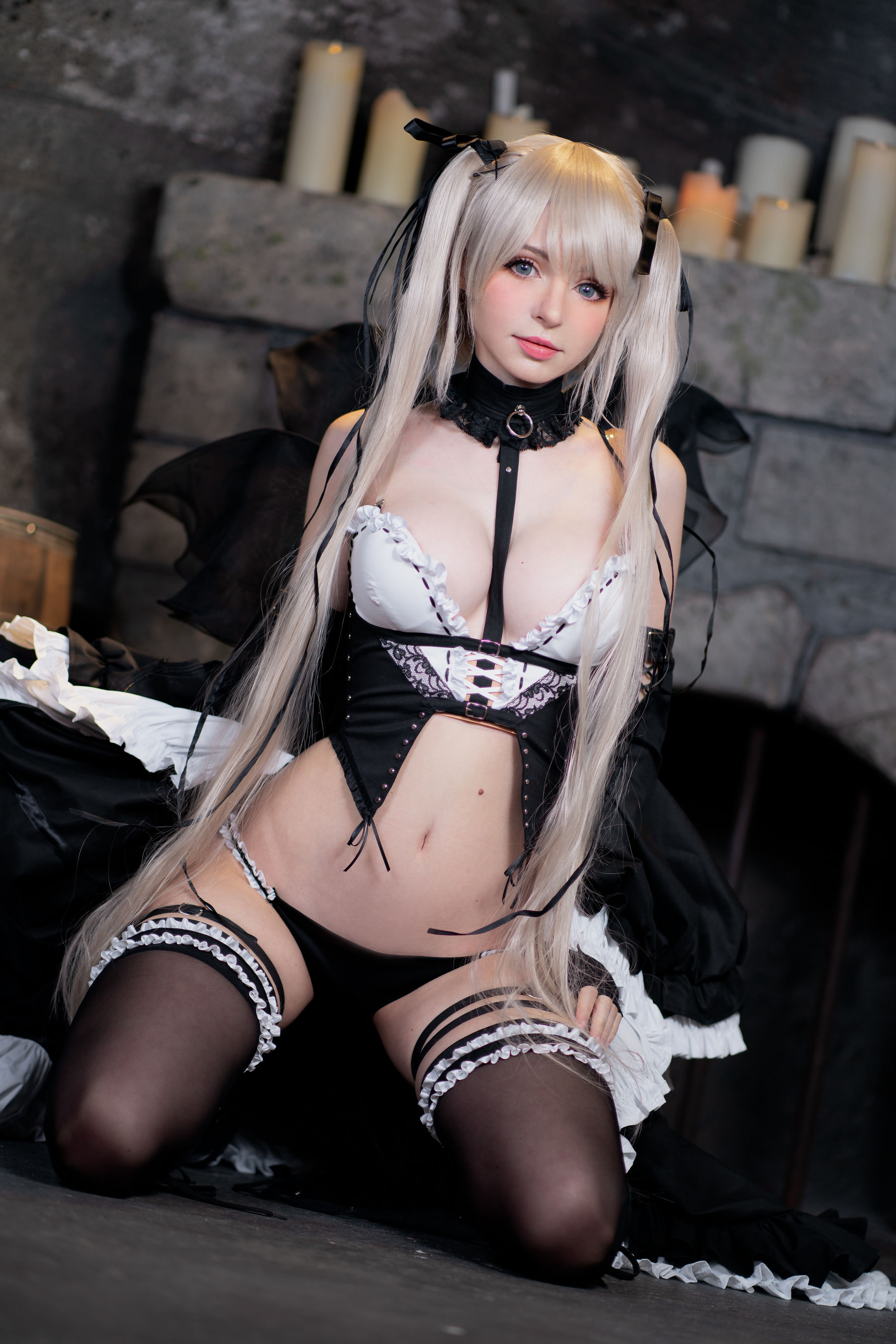 [福利COS] Peach milky - Sakimichan Marie Rose Set