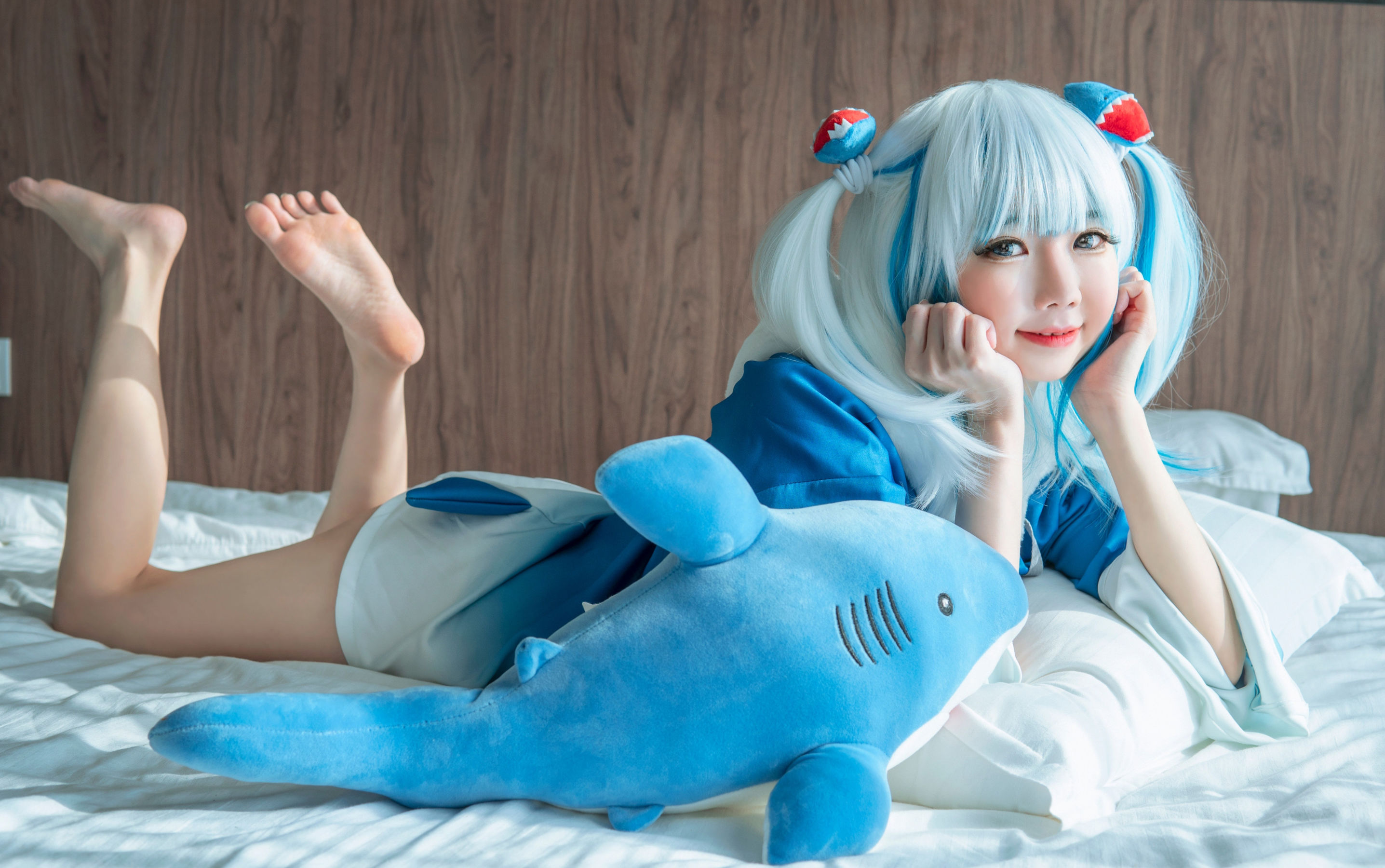 [福利COS] Sally Dorasnow - Gura Bikini