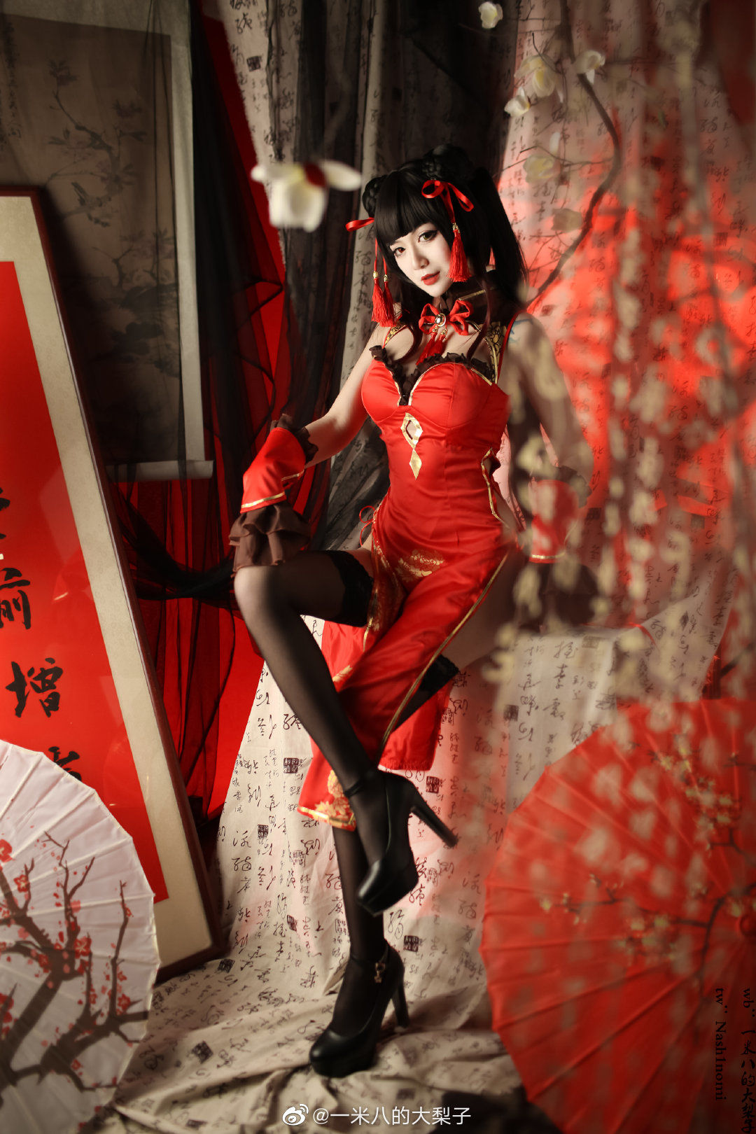 [福利COS] 一米八的大梨子 - 时崎狂三新春旗袍