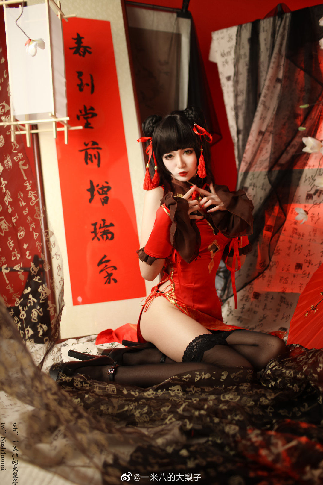 [福利COS] 一米八的大梨子 - 时崎狂三新春旗袍