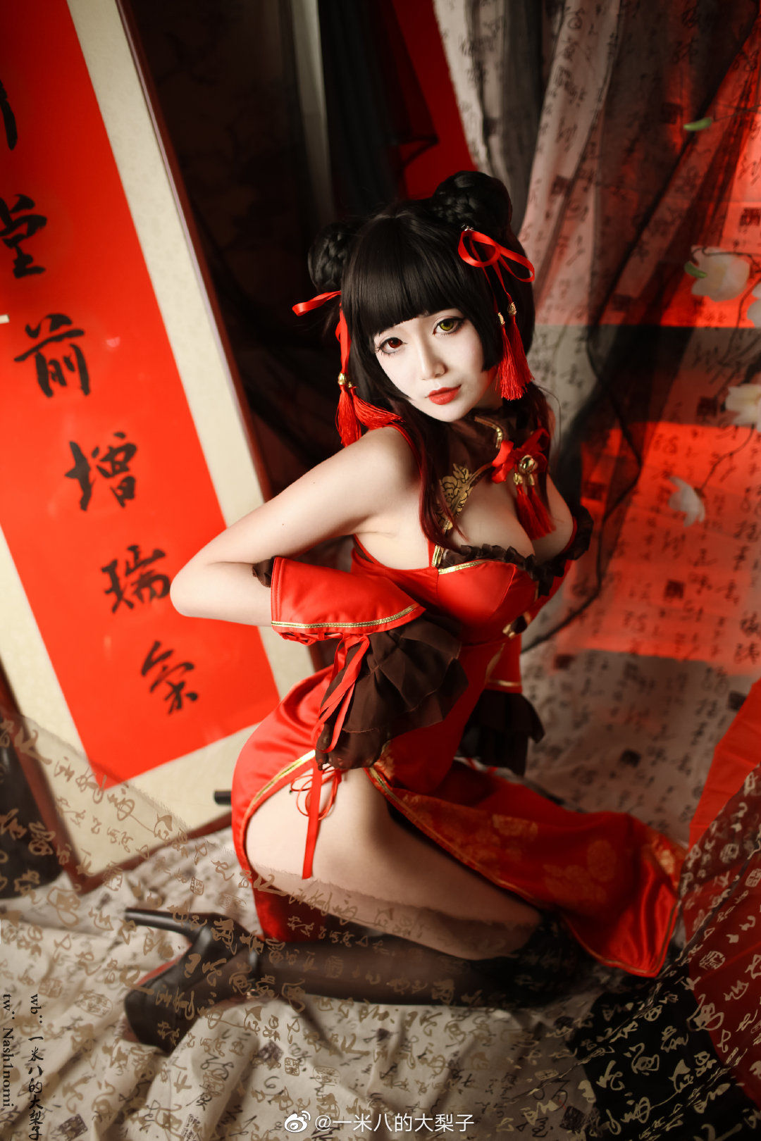 [福利COS] 一米八的大梨子 - 时崎狂三新春旗袍