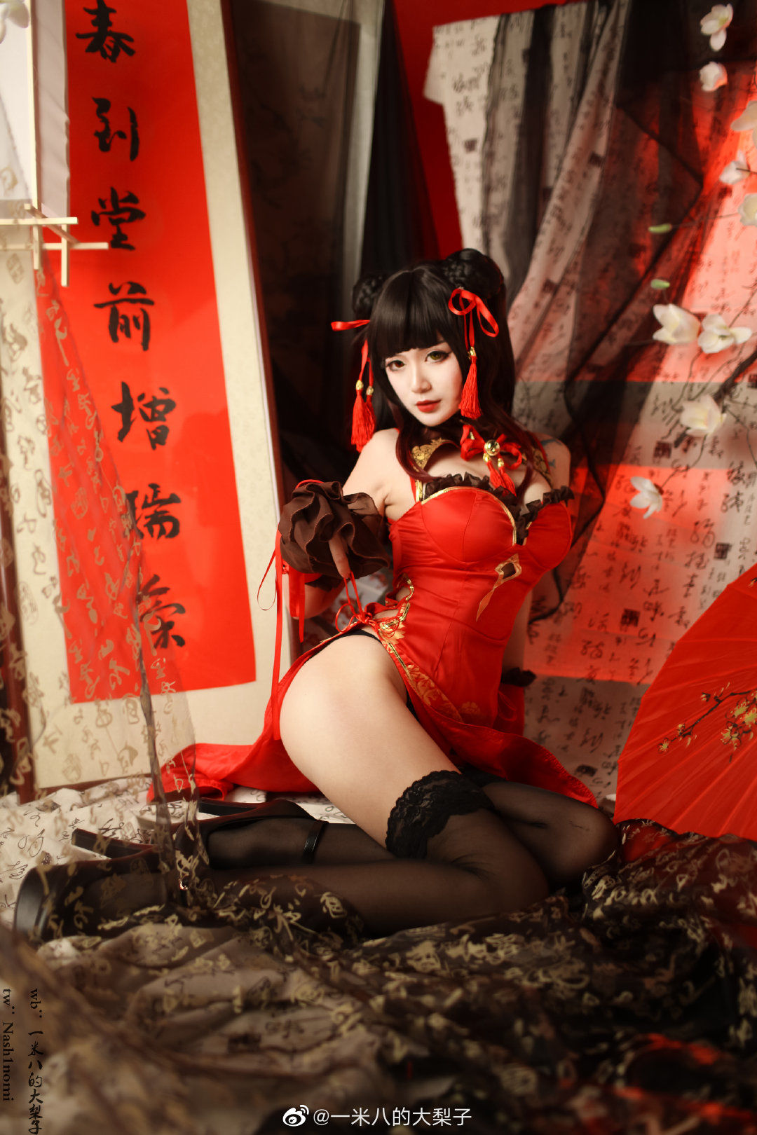 [福利COS] 一米八的大梨子 - 时崎狂三新春旗袍