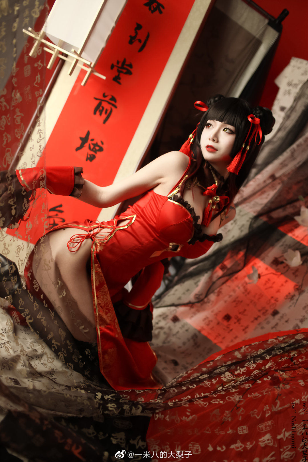 [福利COS] 一米八的大梨子 - 时崎狂三新春旗袍