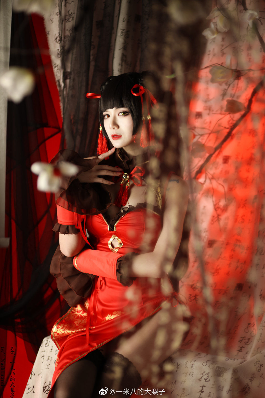 [福利COS] 一米八的大梨子 - 时崎狂三新春旗袍