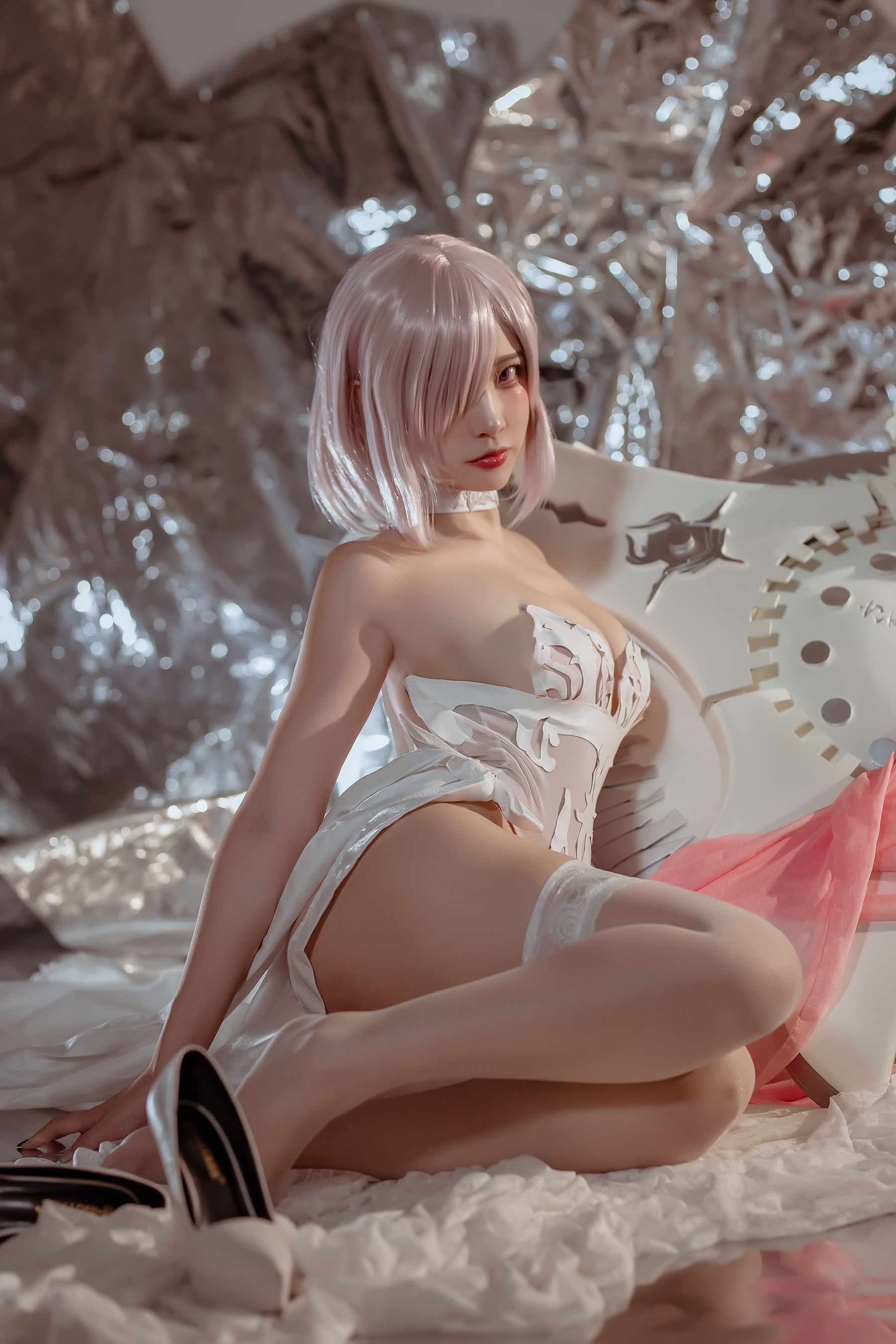 [福利COS] 人气Coser二佐Nisa - fate玛修婚纱
