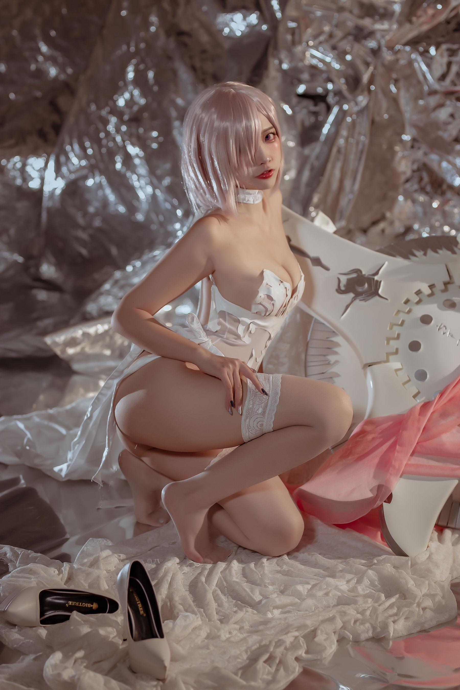 [福利COS] 人气Coser二佐Nisa - fate玛修婚纱