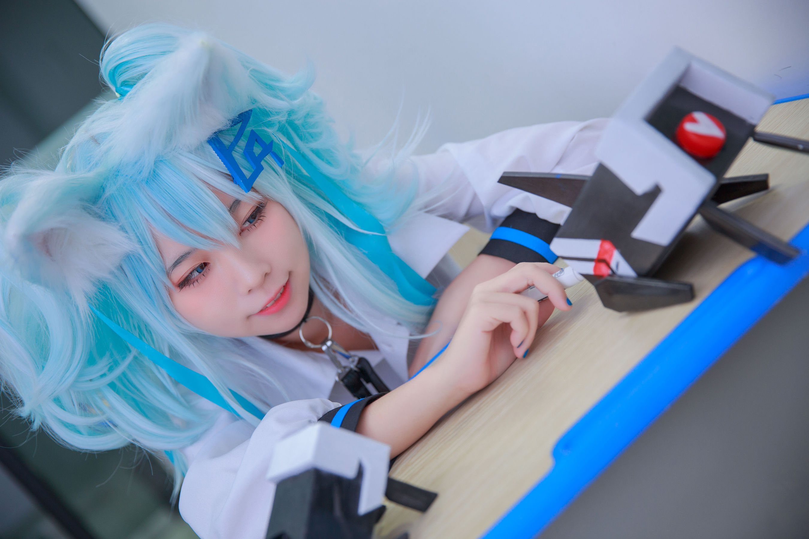 [福利COS] 动漫博主G44不会受伤 - 少女前线 PA15校服