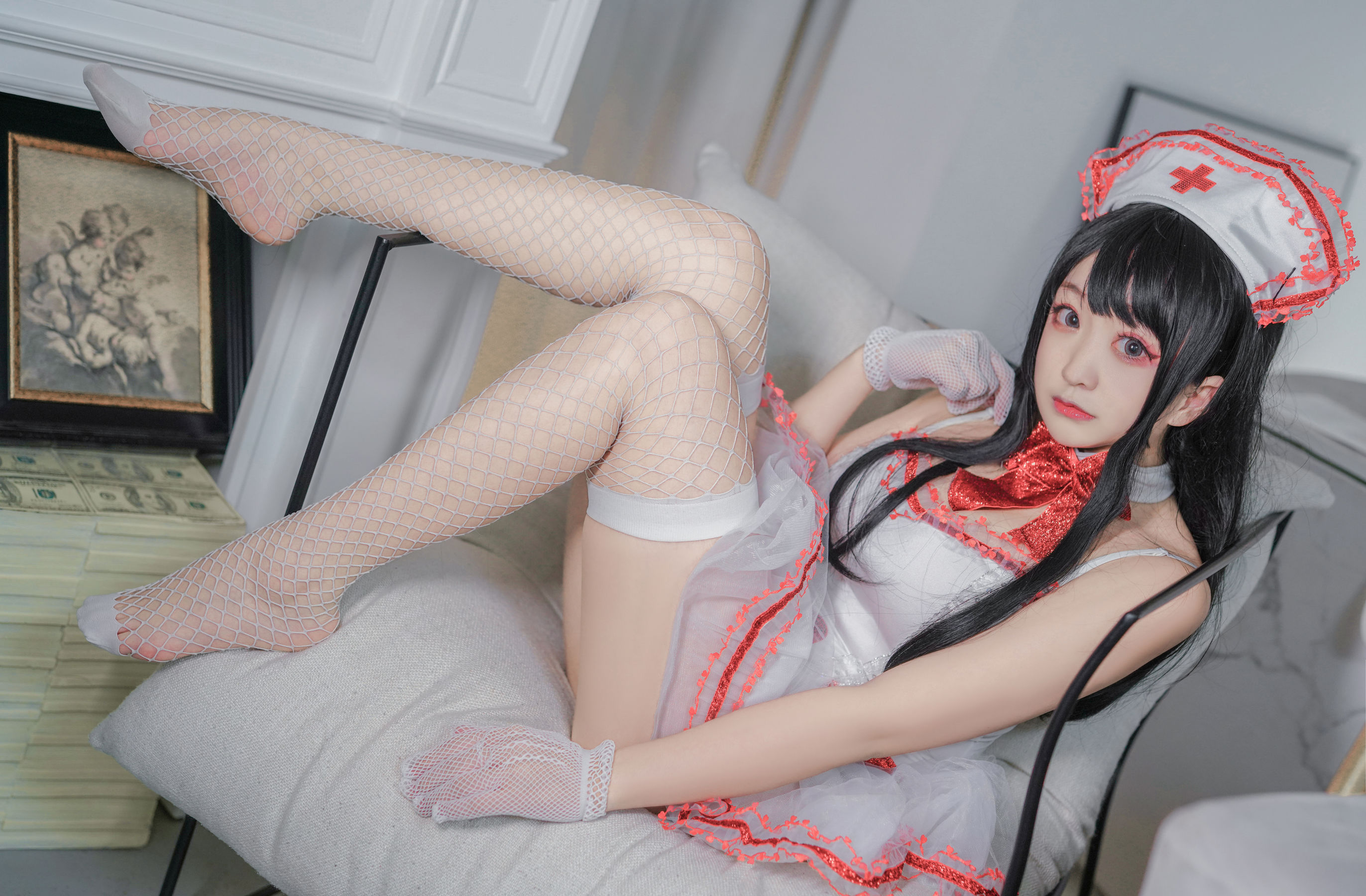 [福利COS] 动漫博主恩田直幸 - 蕾丝护士