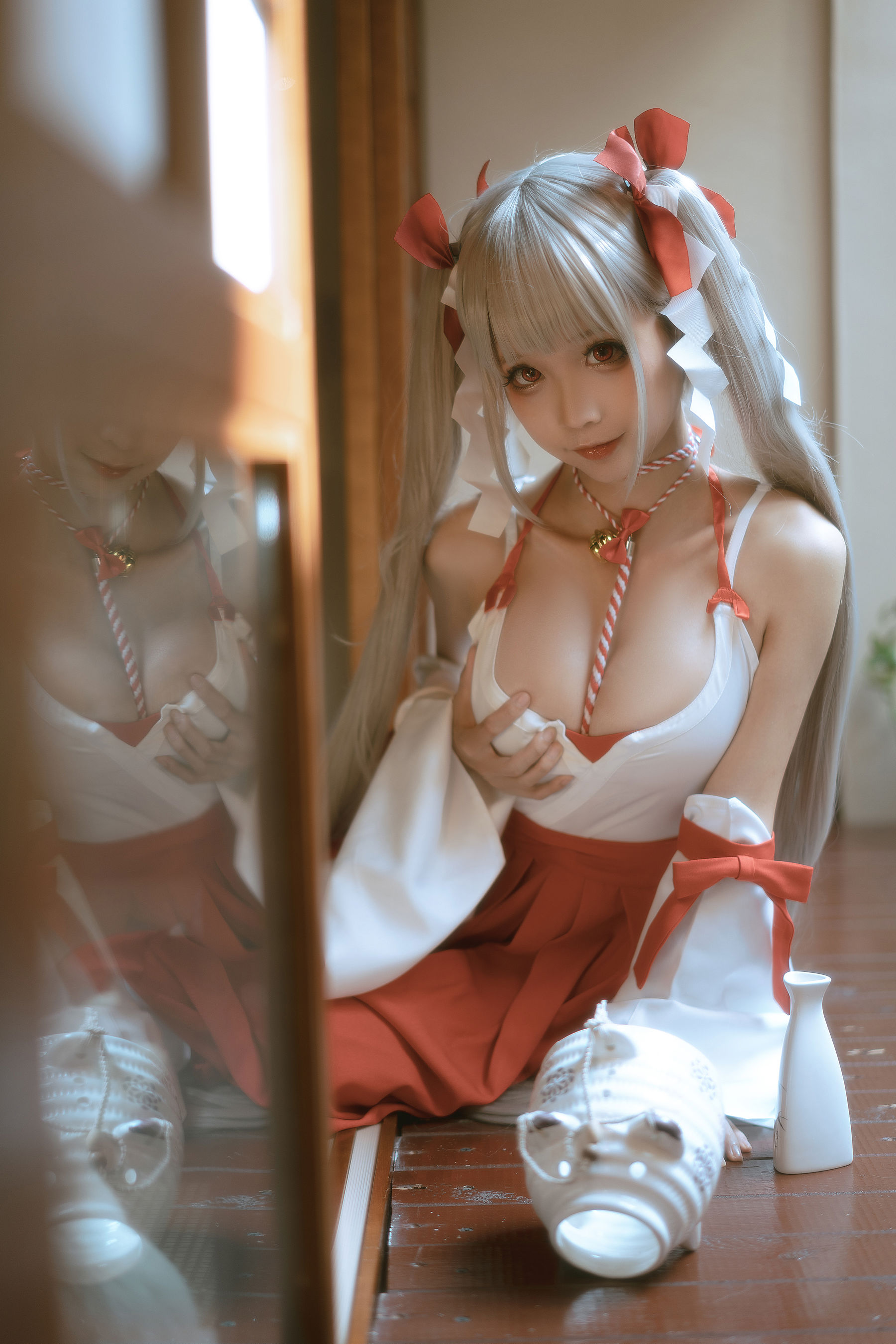 [福利COS] 动漫博主蠢沫沫 - 可畏巫女