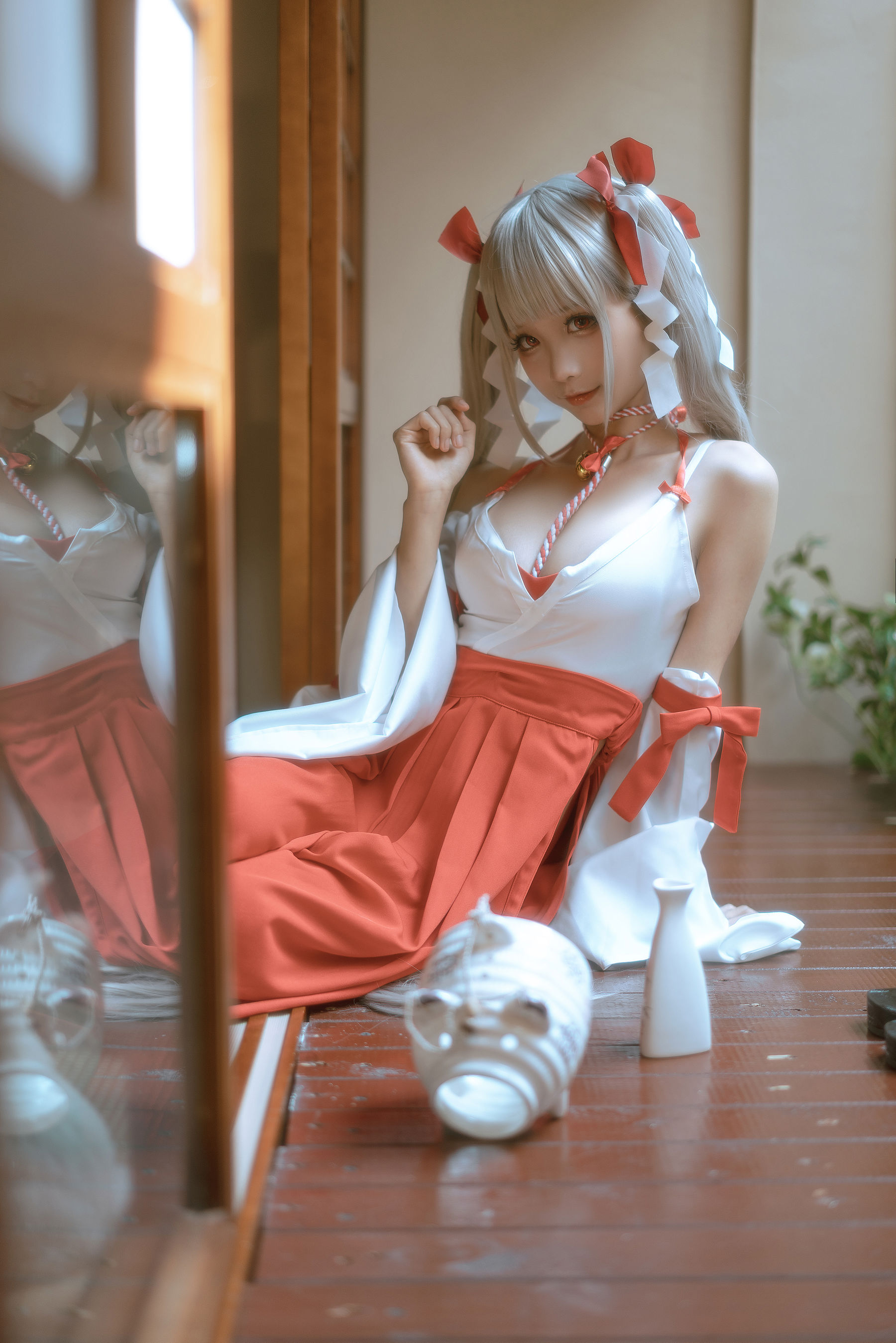 [福利COS] 动漫博主蠢沫沫 - 可畏巫女