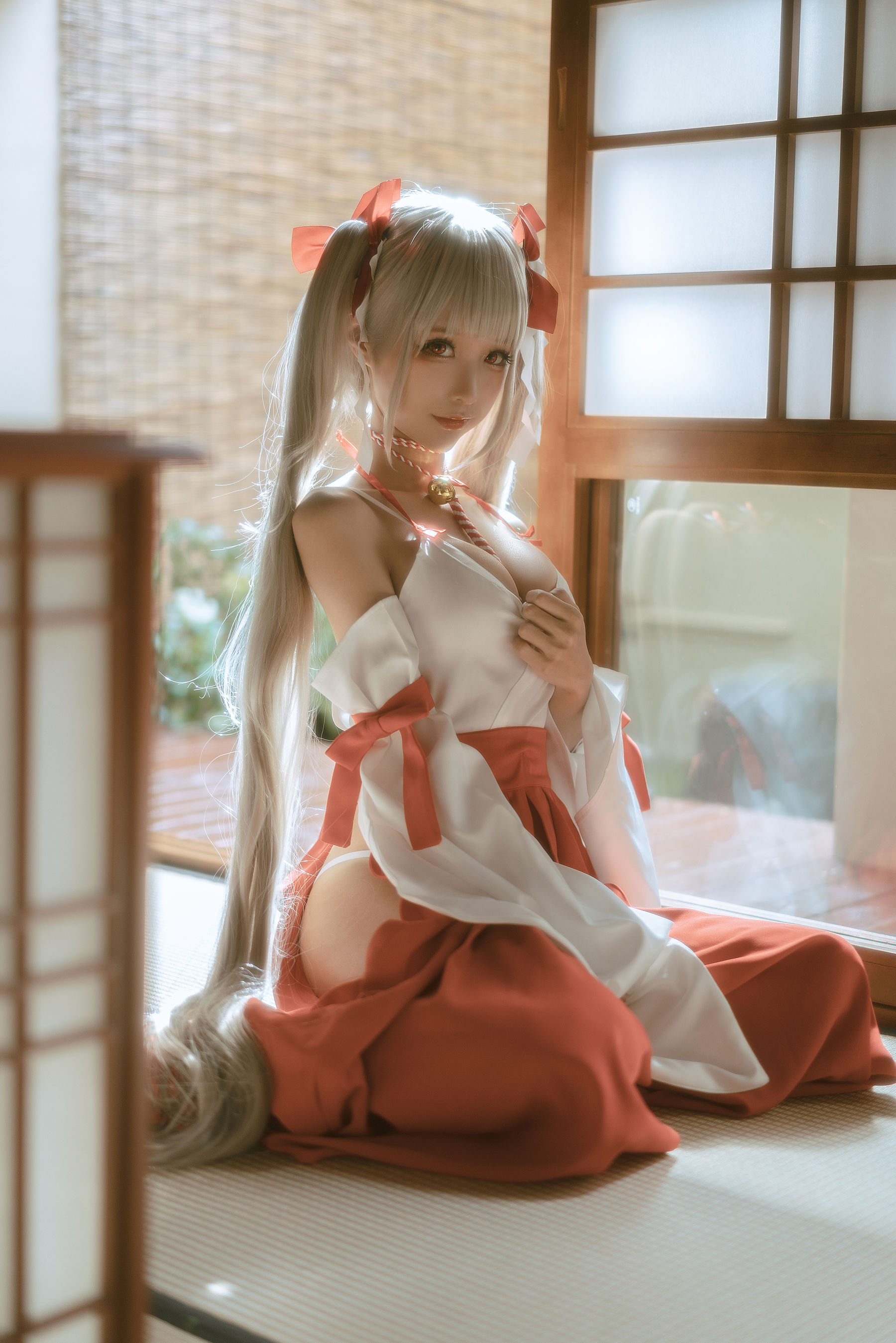 [福利COS] 动漫博主蠢沫沫 - 可畏巫女