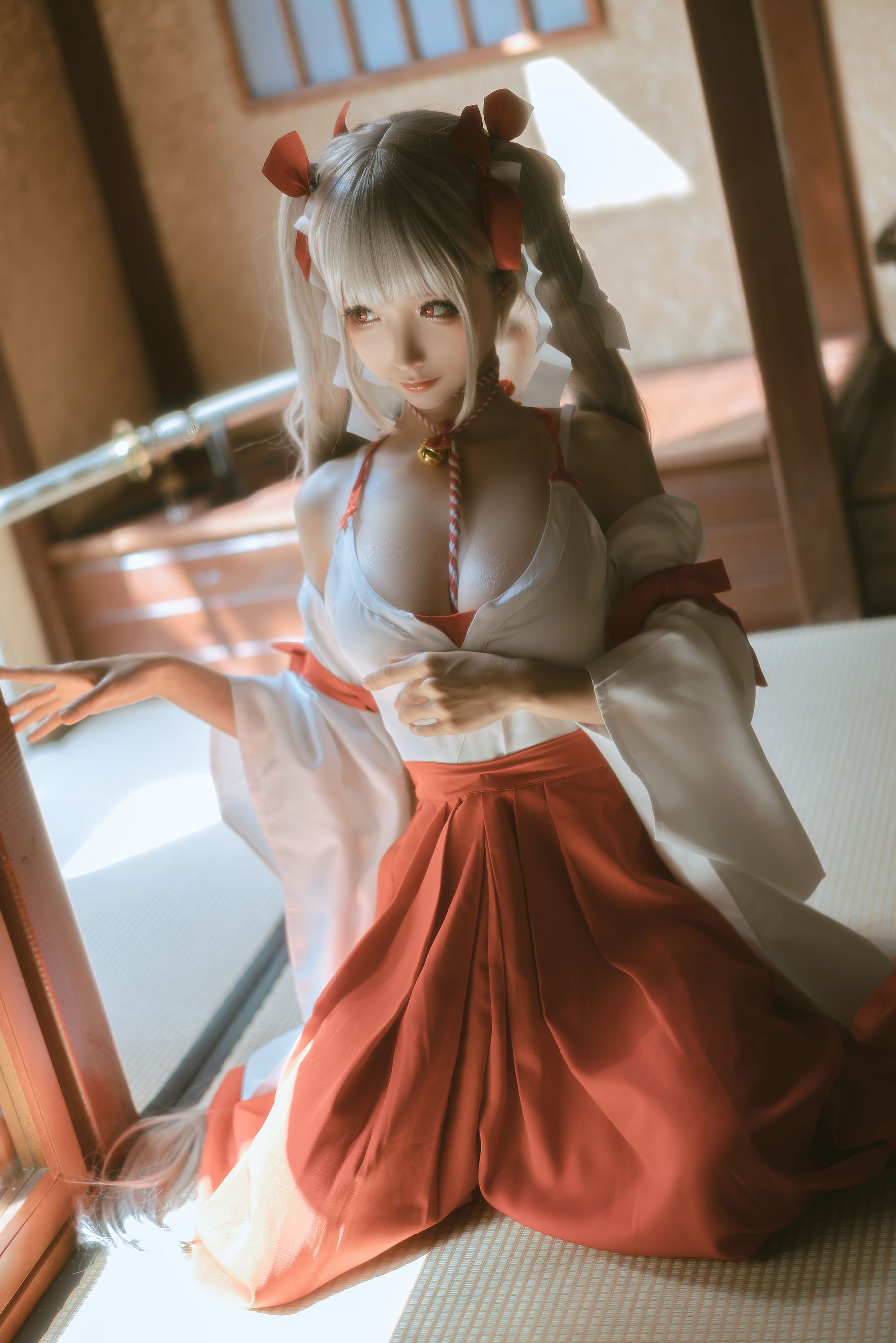[福利COS] 动漫博主蠢沫沫 - 可畏巫女