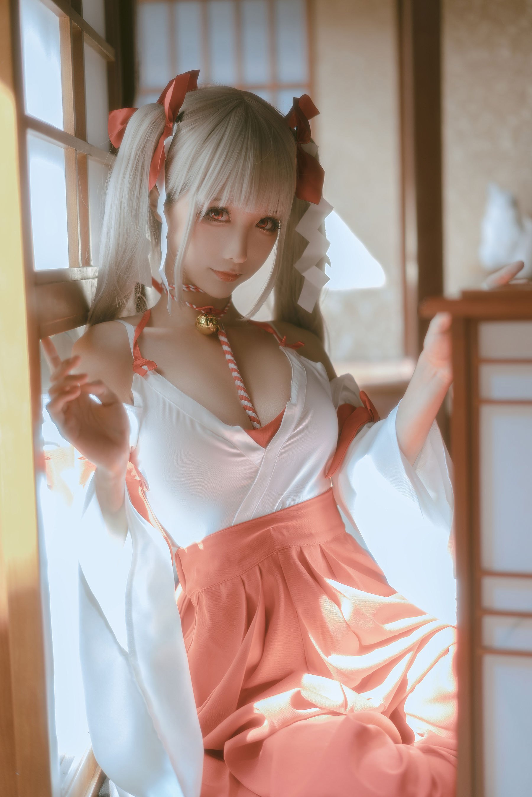 [福利COS] 动漫博主蠢沫沫 - 可畏巫女