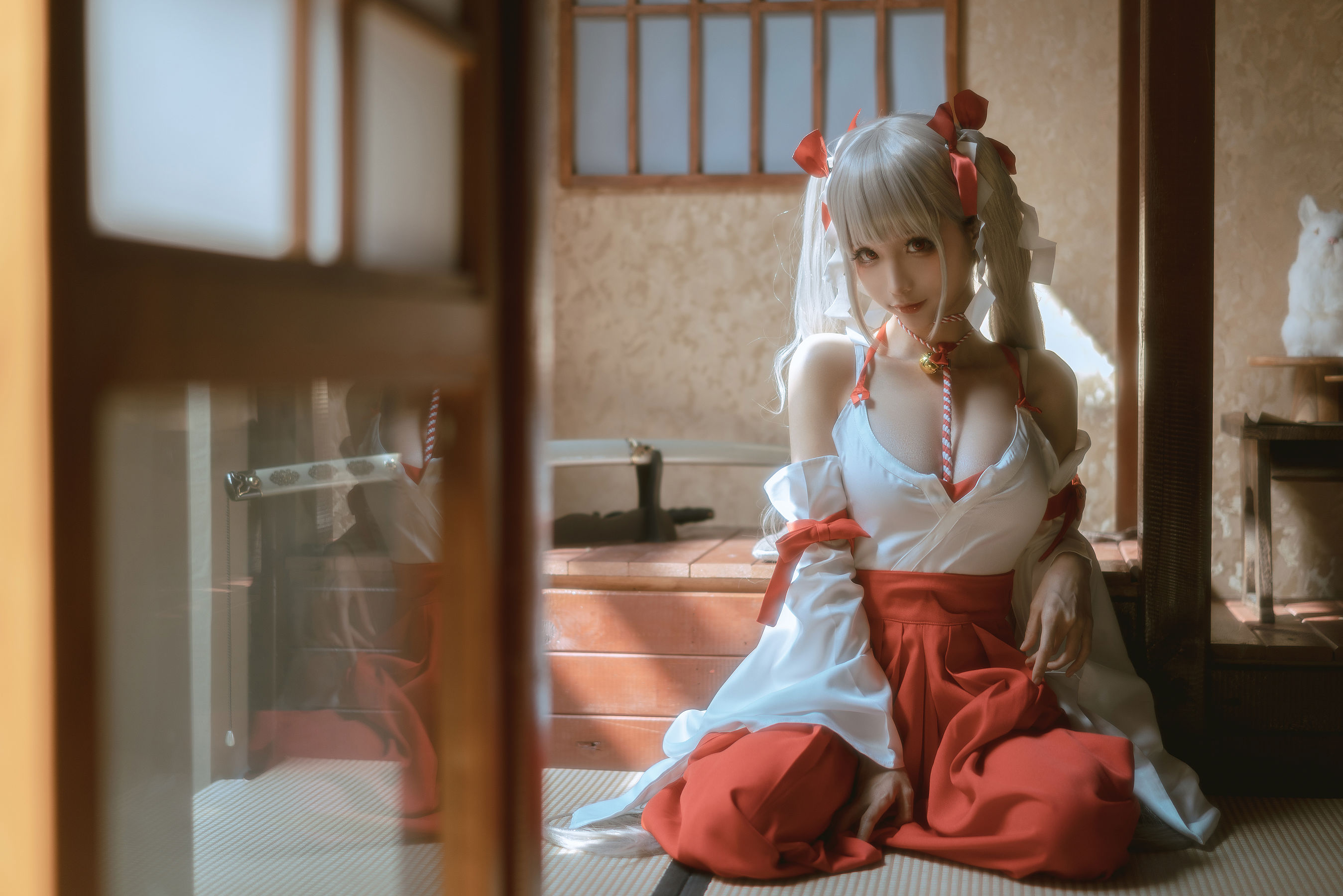 [福利COS] 动漫博主蠢沫沫 - 可畏巫女