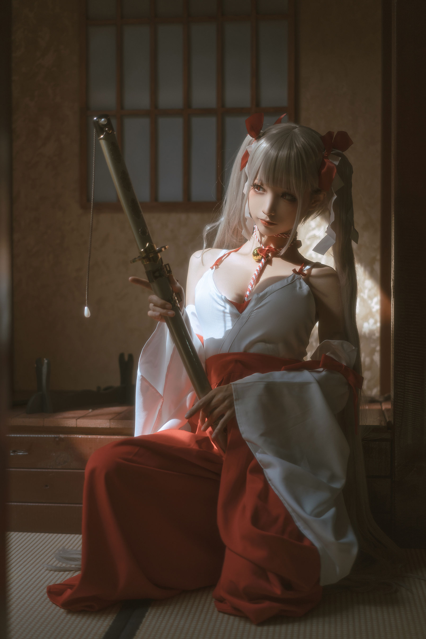 [福利COS] 动漫博主蠢沫沫 - 可畏巫女