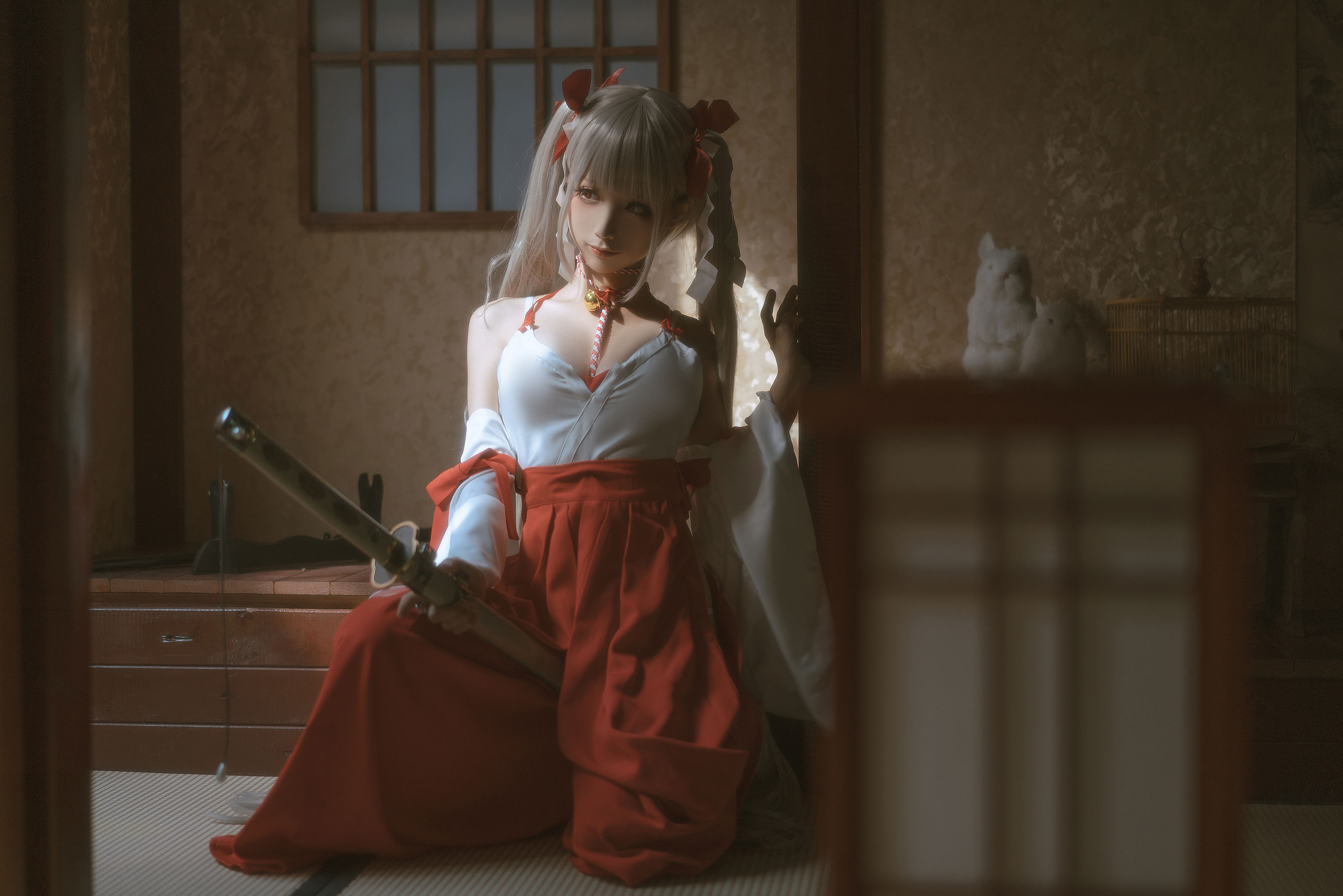 [福利COS] 动漫博主蠢沫沫 - 可畏巫女
