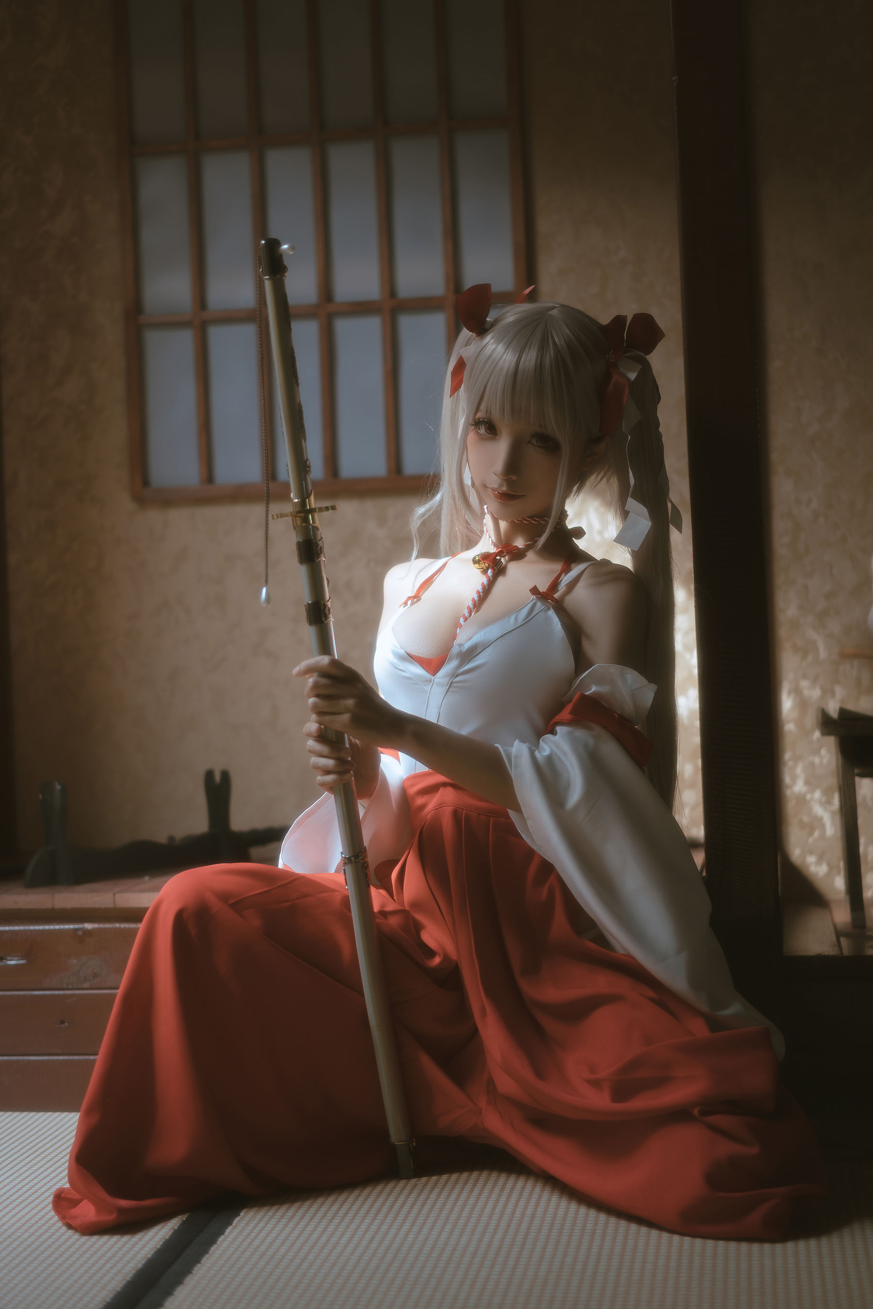 [福利COS] 动漫博主蠢沫沫 - 可畏巫女