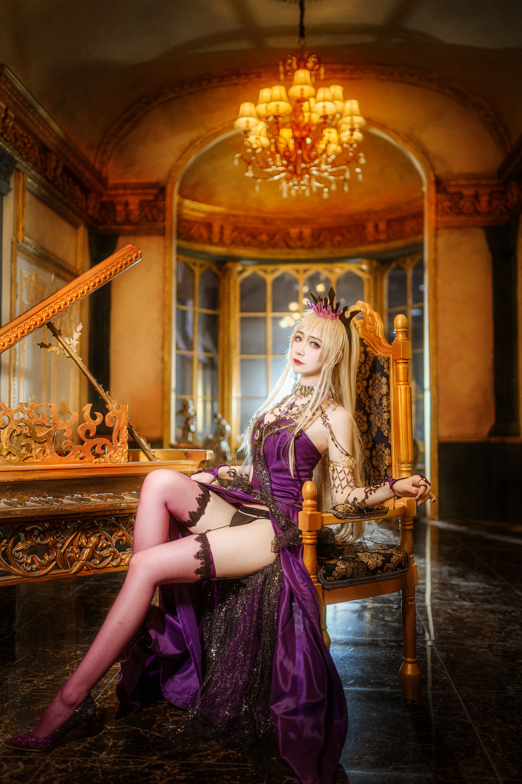 [福利COS] 动漫博主阮邑_Fairy - 黑枪呆礼服