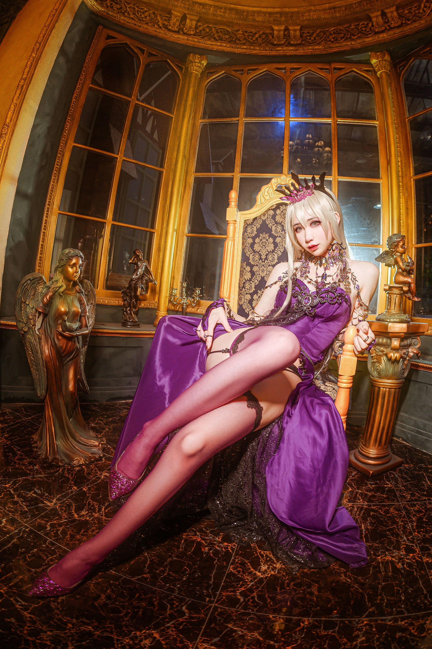 [福利COS] 动漫博主阮邑_Fairy - 黑枪呆礼服