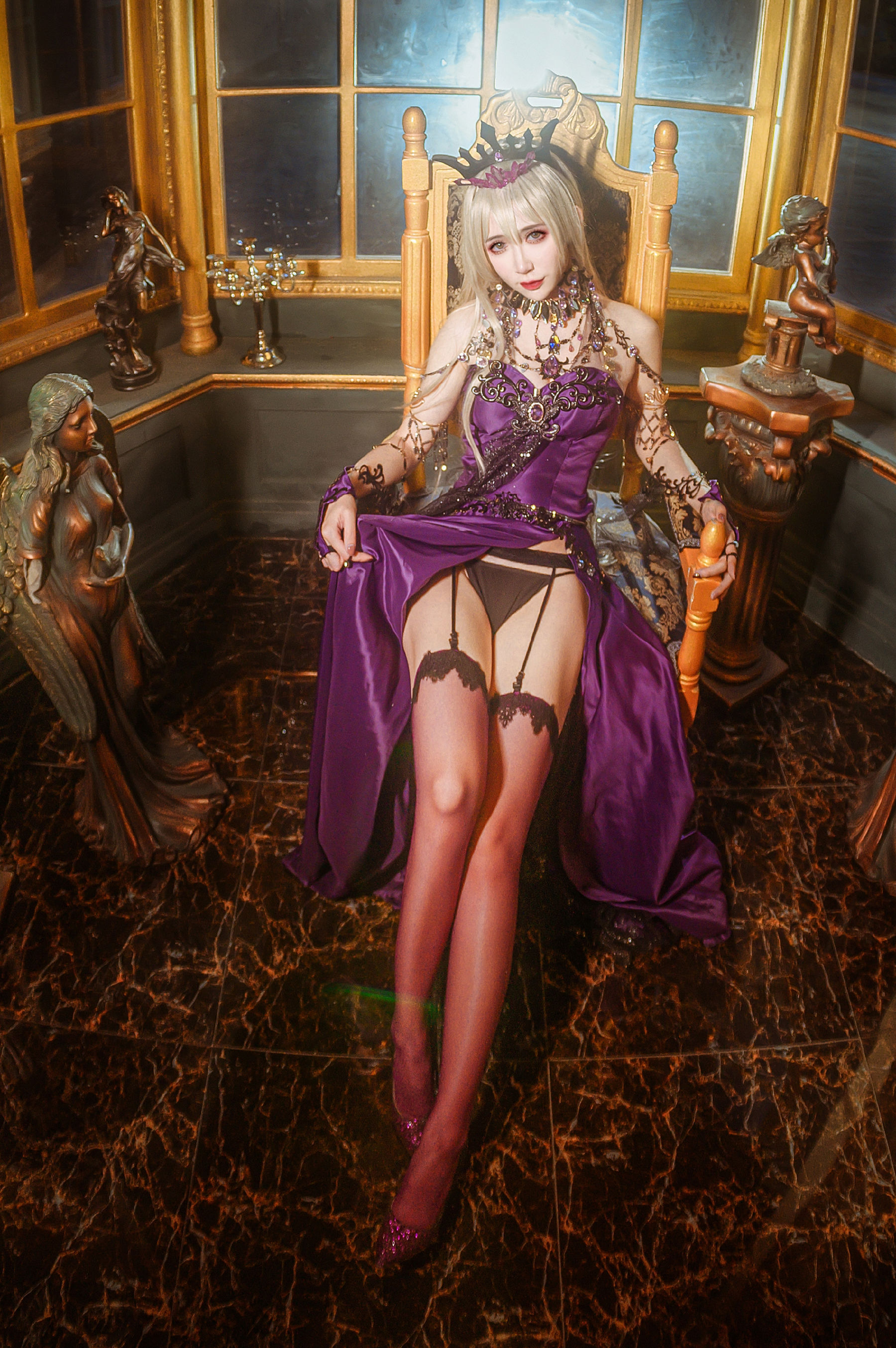 [福利COS] 动漫博主阮邑_Fairy - 黑枪呆礼服