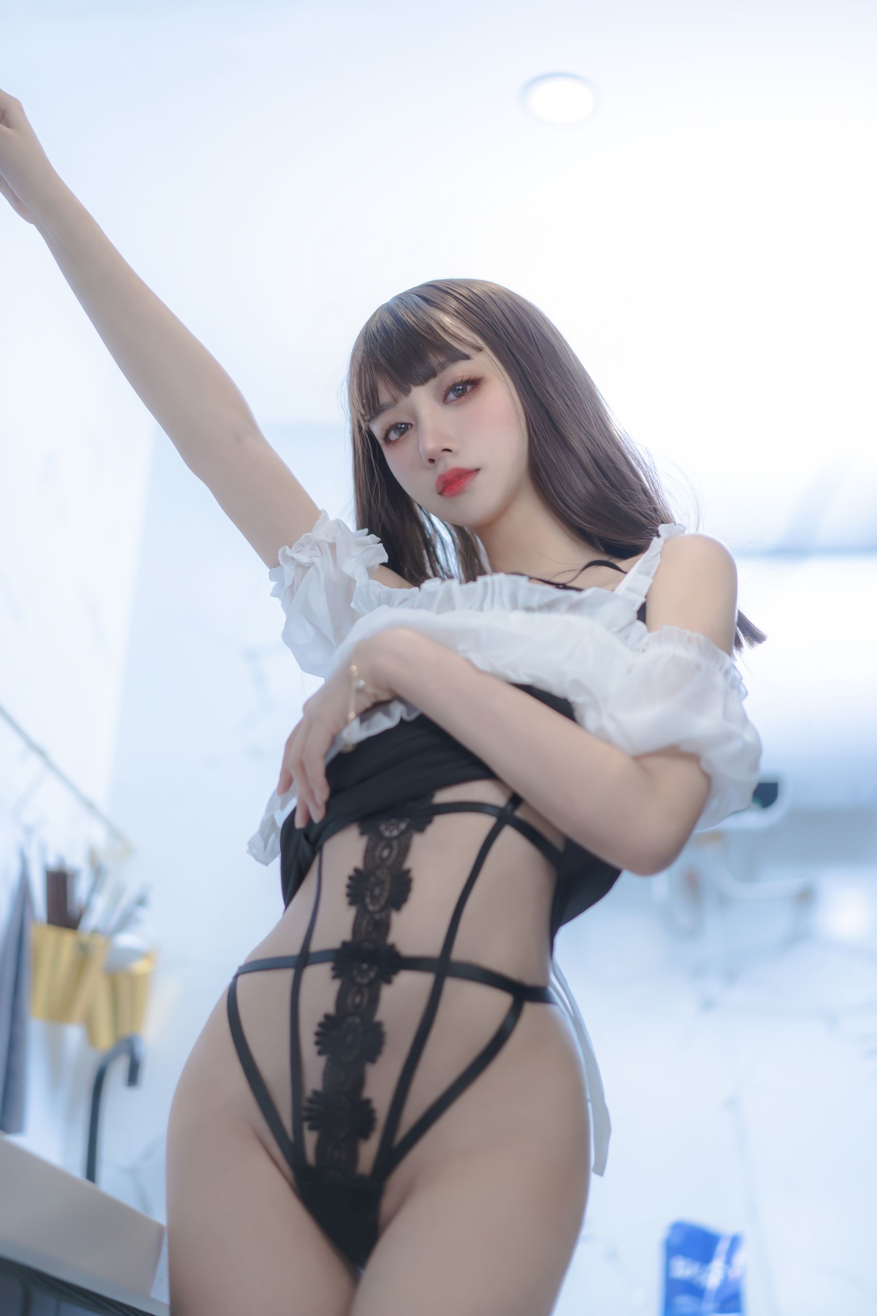 [福利COS] 斗鱼米线线sama写真 - 女仆使用手册