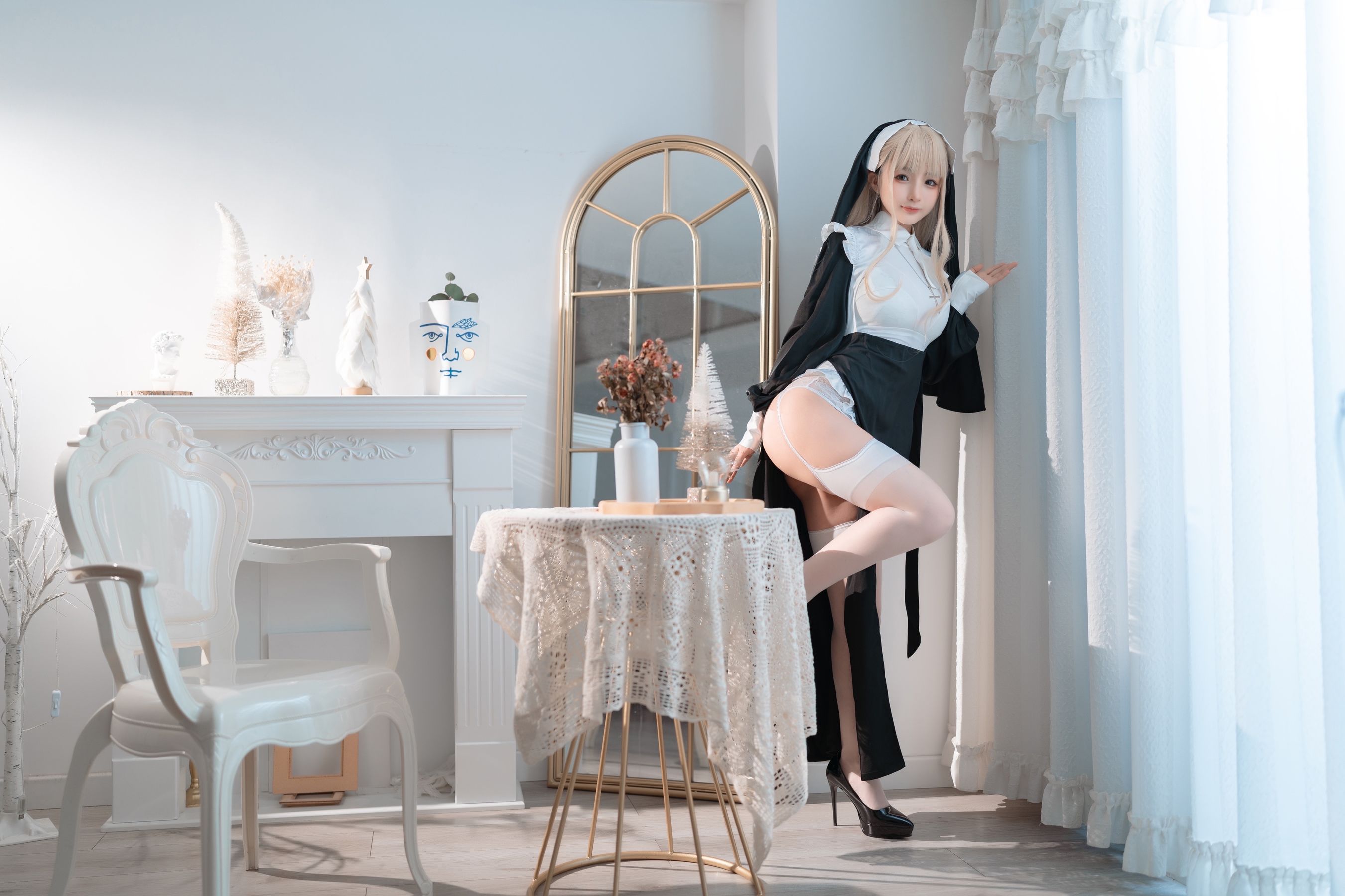 [福利COS] 桜井宁宁 - 修女