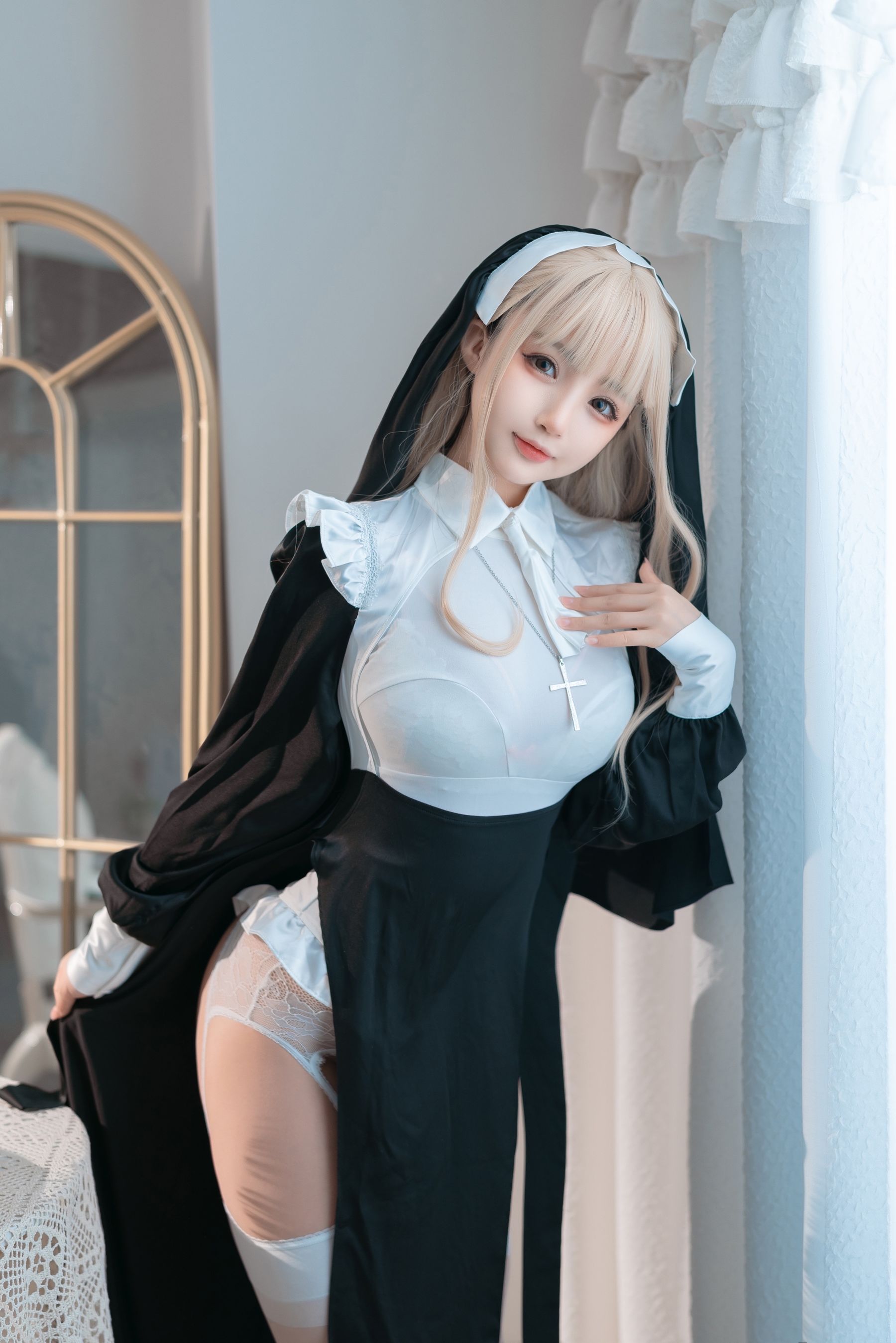 [福利COS] 桜井宁宁 - 修女