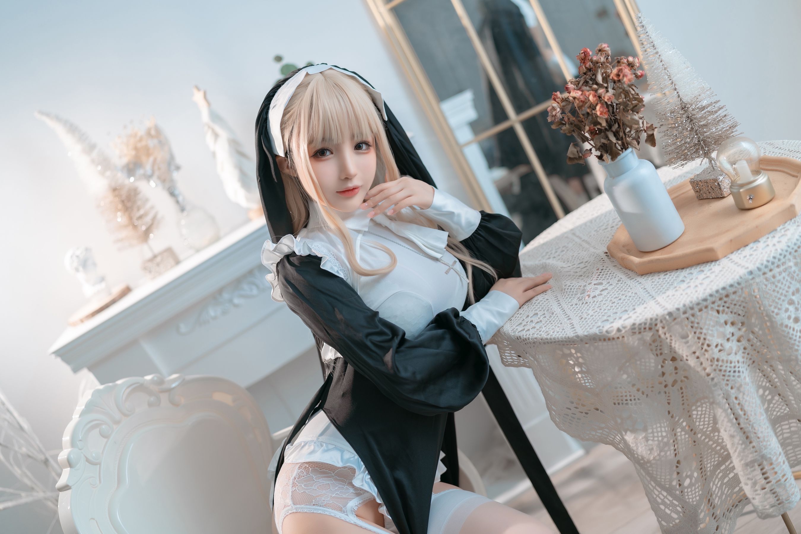 [福利COS] 桜井宁宁 - 修女