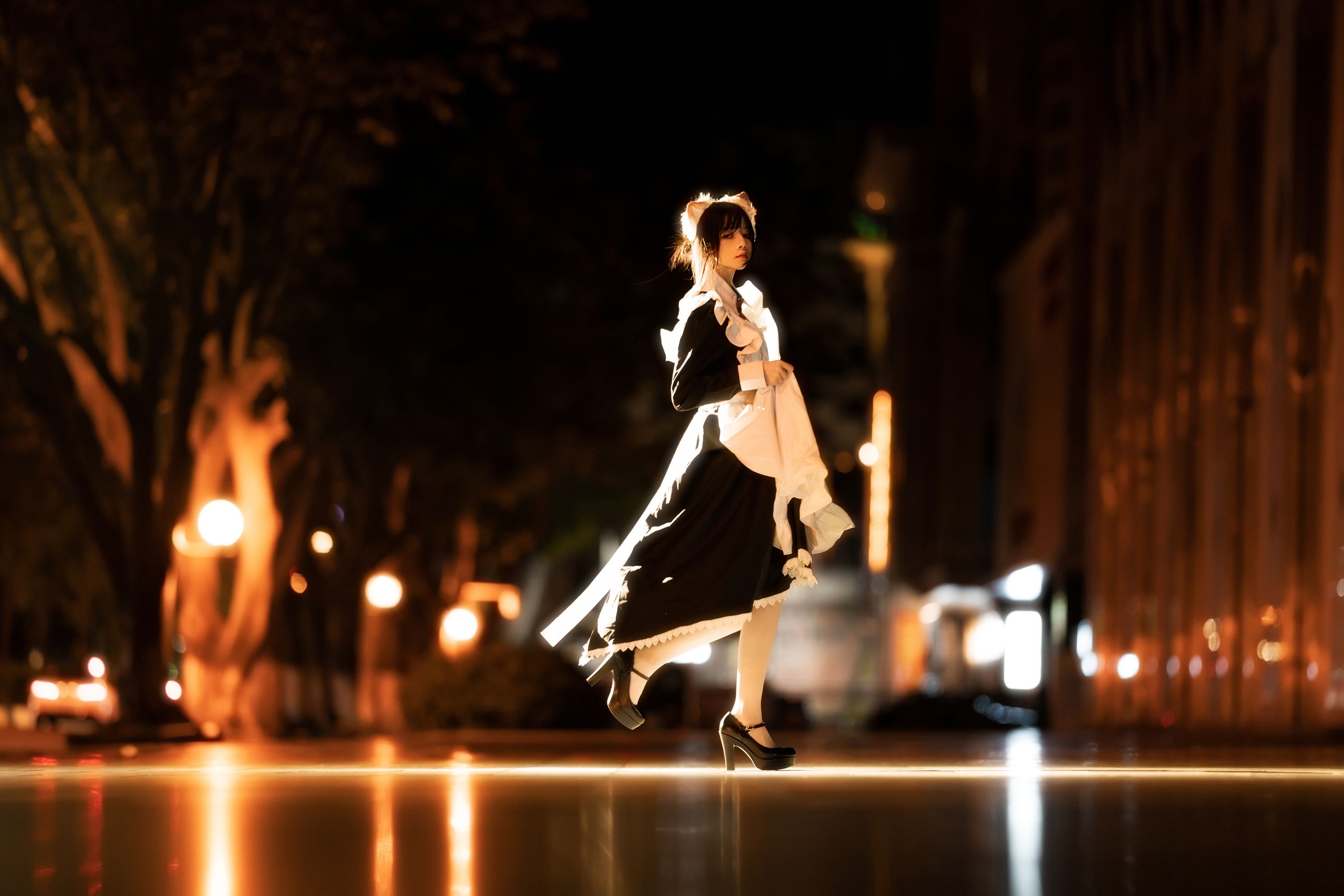 [福利COS] 桜桃喵 - 长裙妹抖