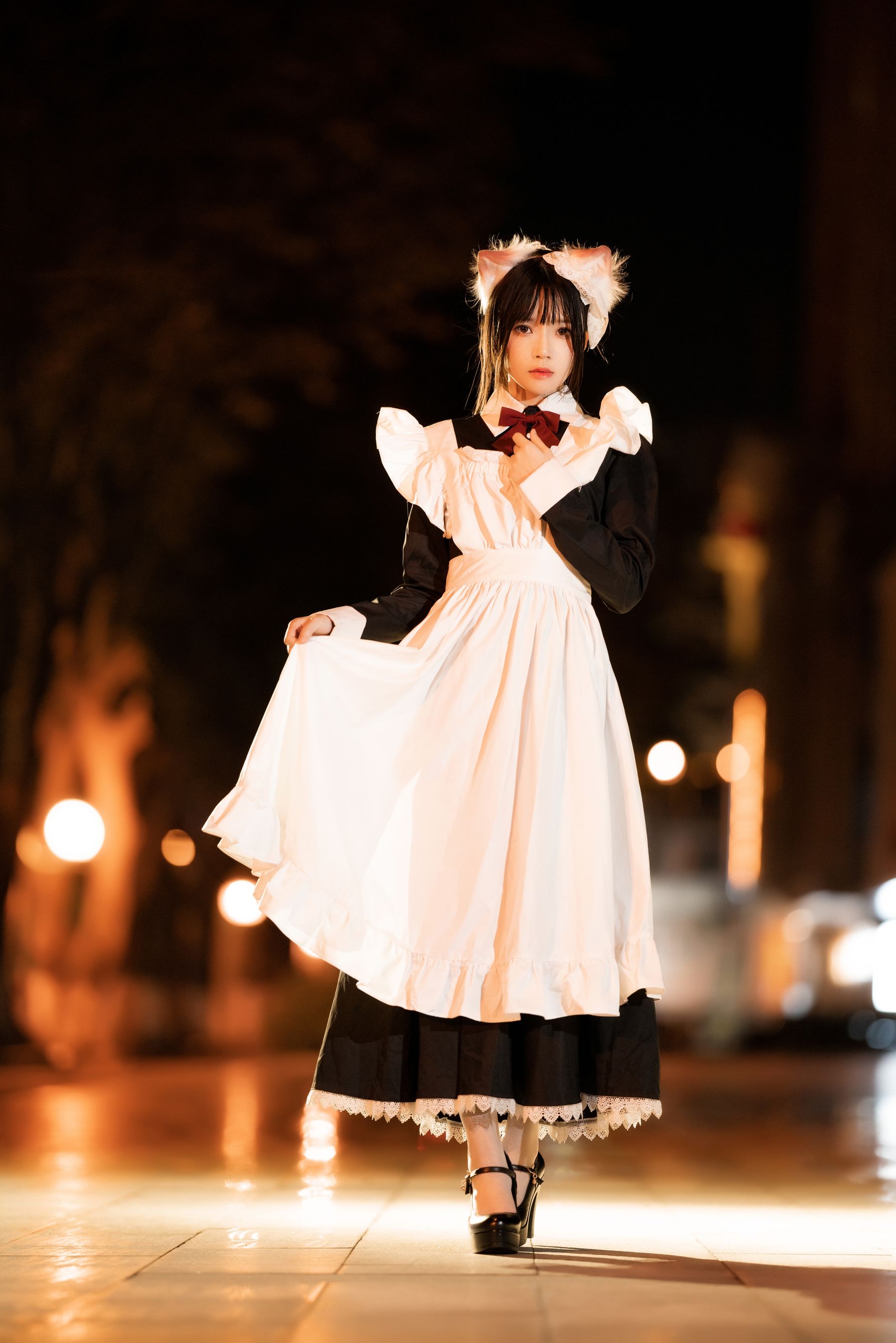 [福利COS] 桜桃喵 - 长裙妹抖