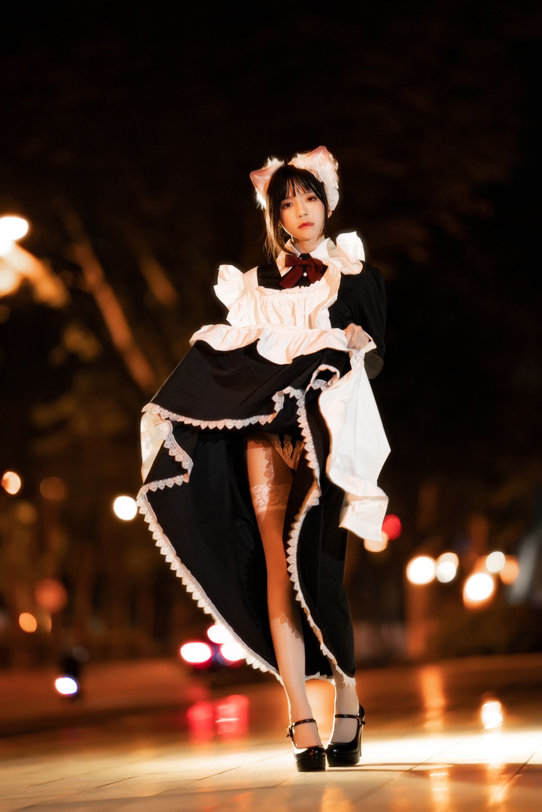 [福利COS] 桜桃喵 - 长裙妹抖