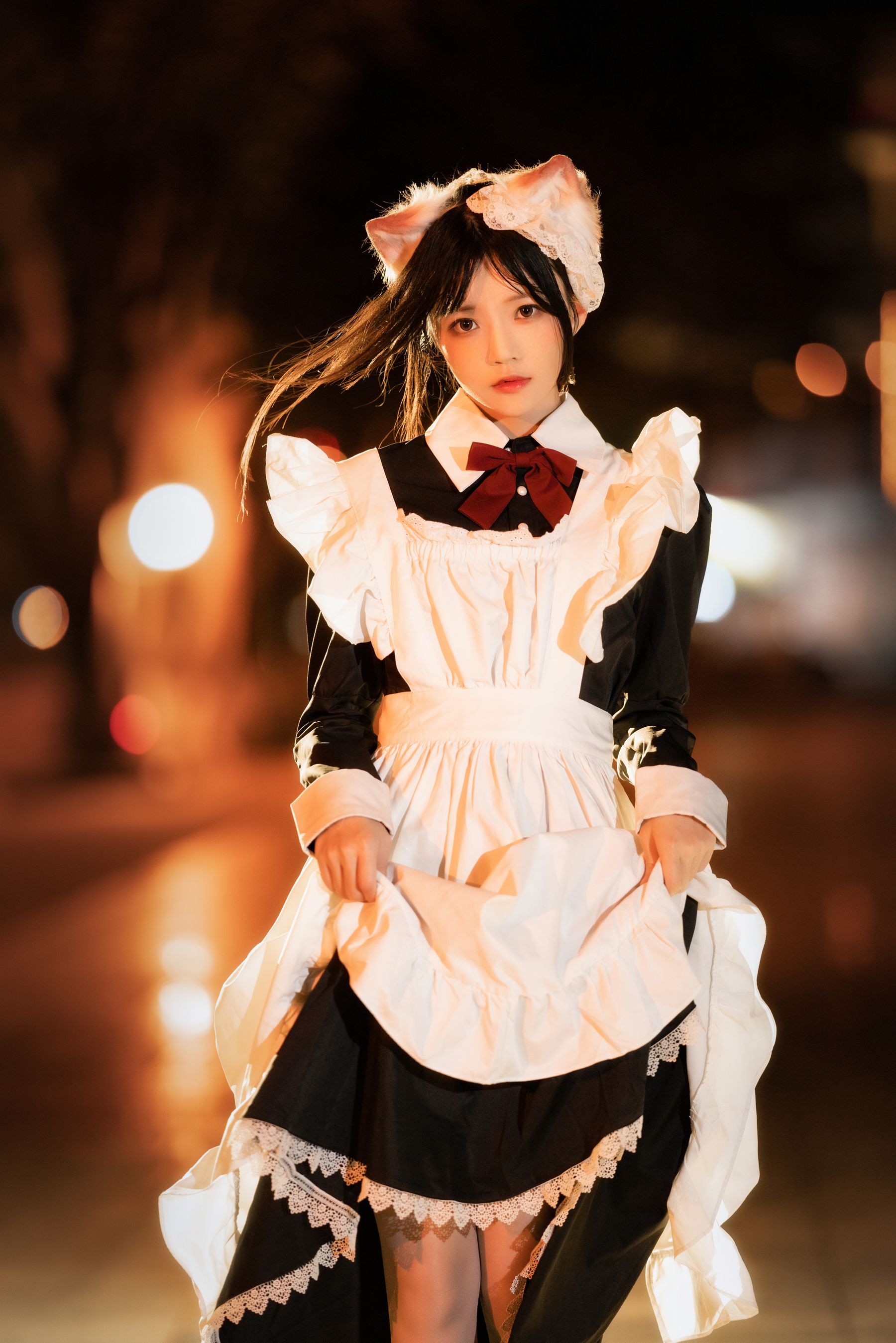 [福利COS] 桜桃喵 - 长裙妹抖