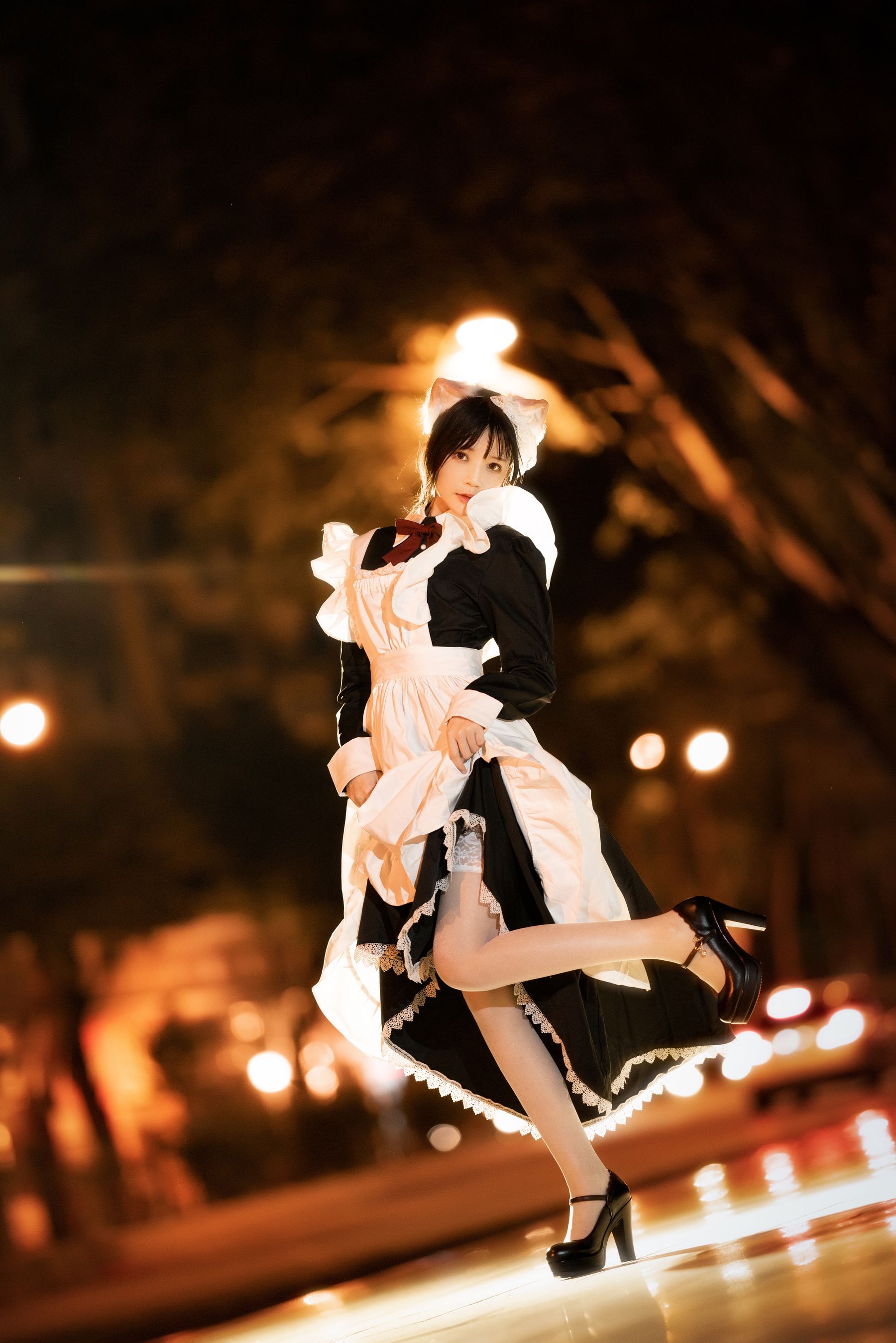 [福利COS] 桜桃喵 - 长裙妹抖