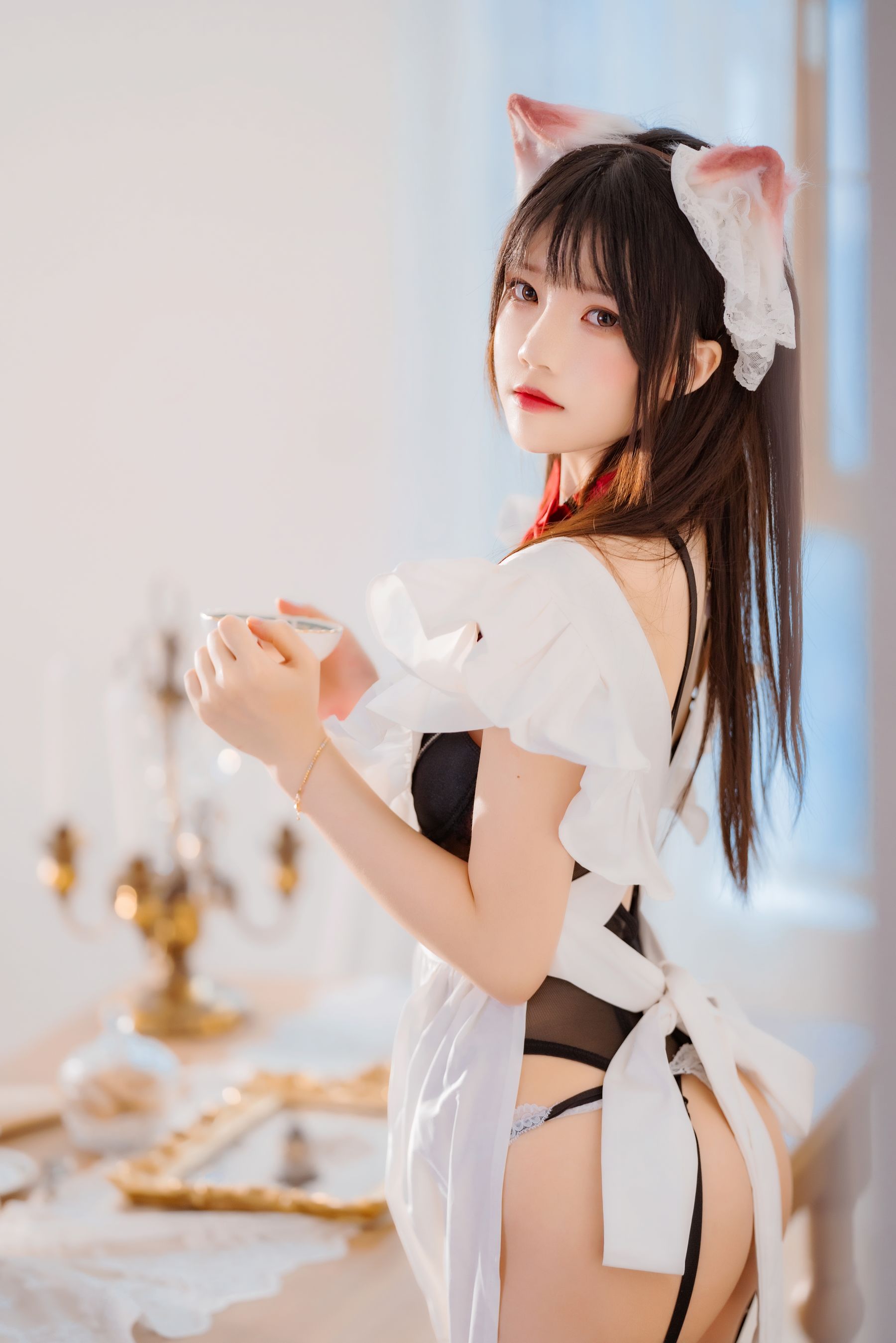 [福利COS] 桜桃喵 - 长裙妹抖