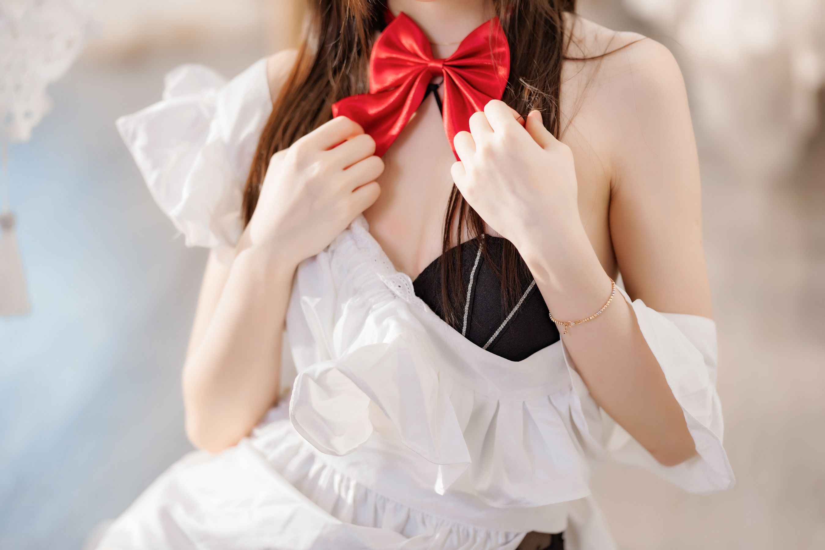 [福利COS] 桜桃喵 - 长裙妹抖