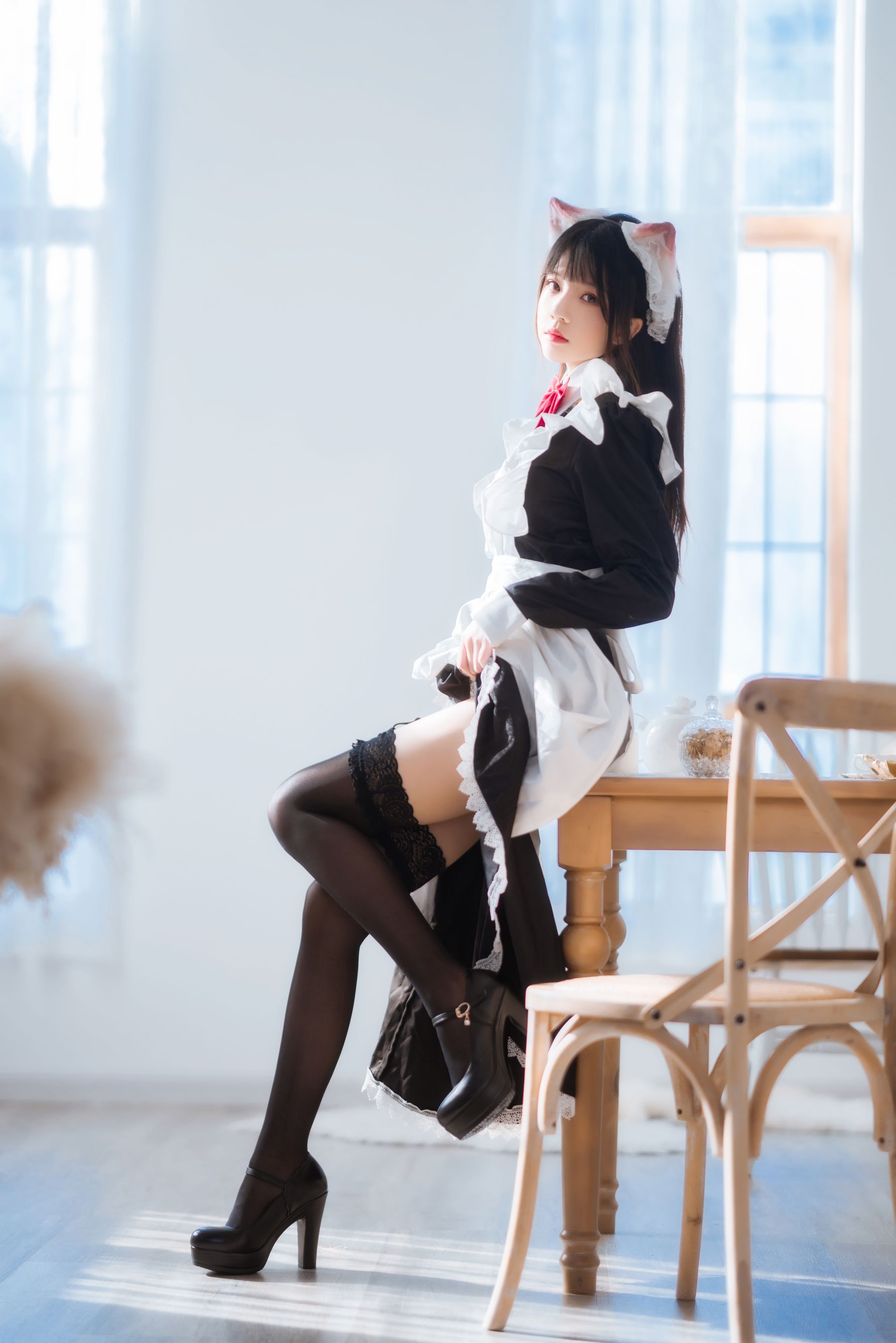 [福利COS] 桜桃喵 - 长裙妹抖