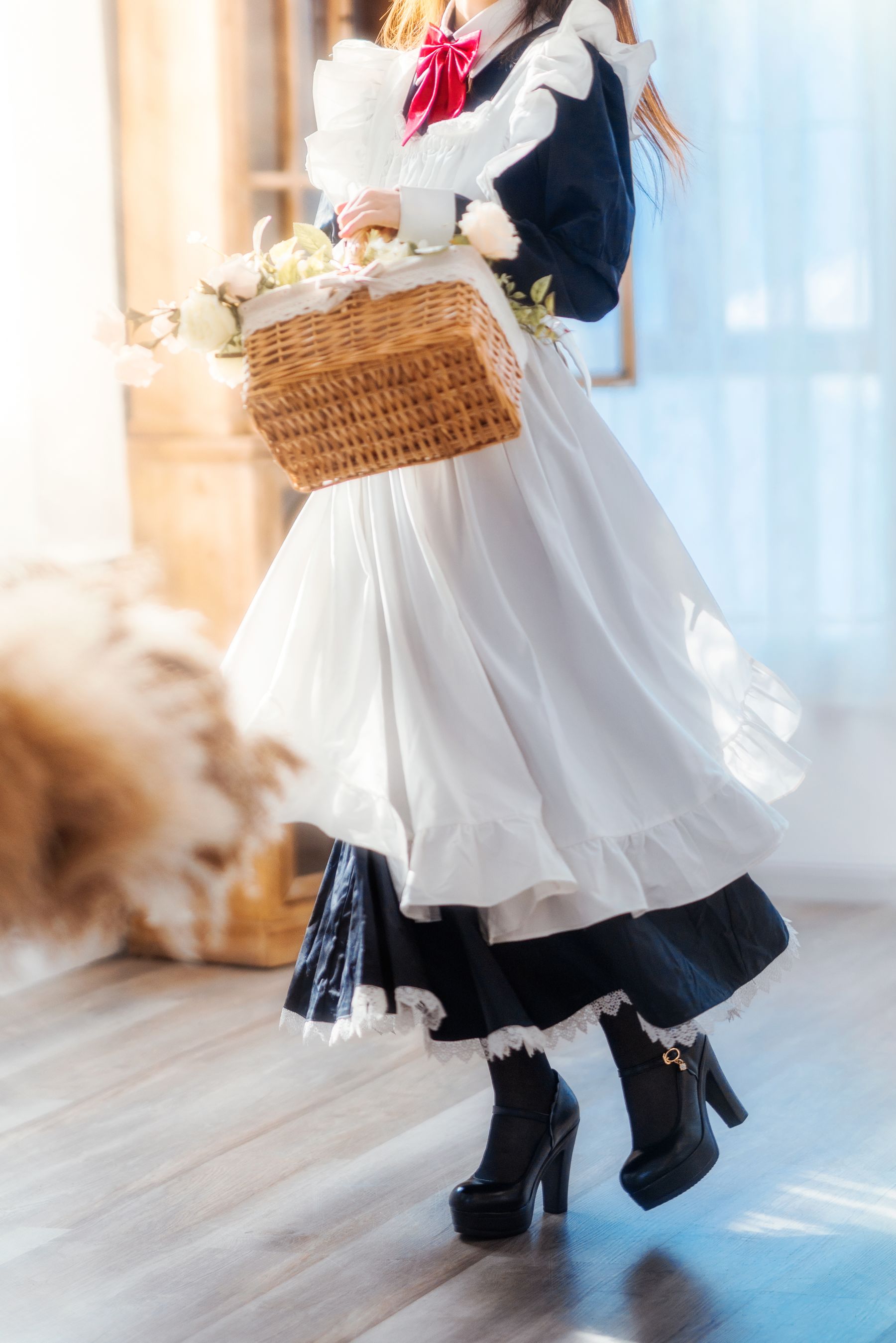 [福利COS] 桜桃喵 - 长裙妹抖