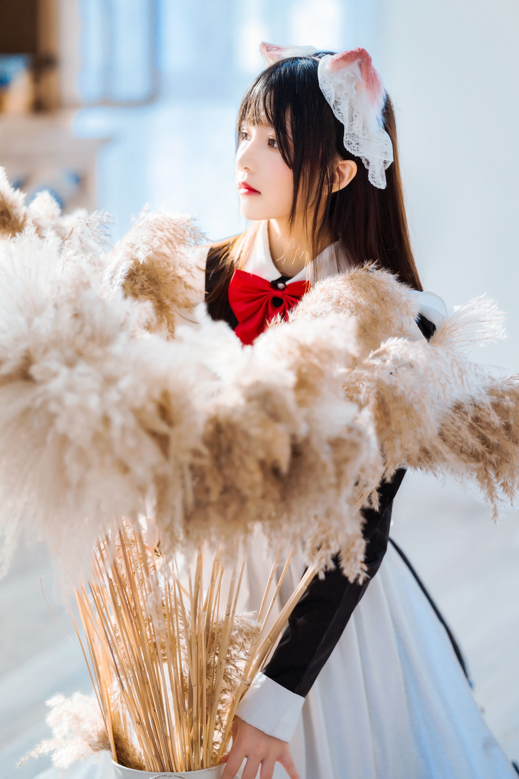 [福利COS] 桜桃喵 - 长裙妹抖