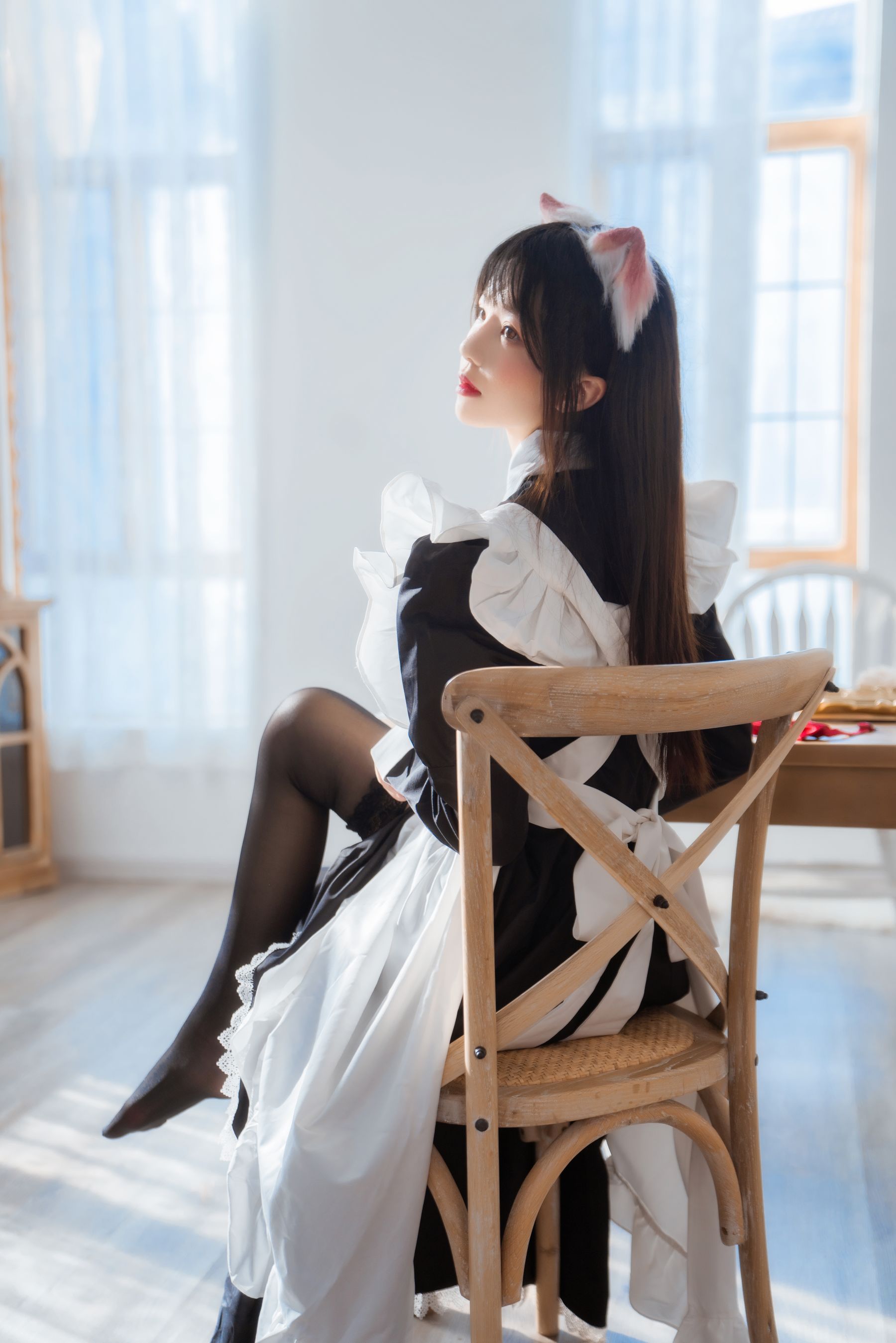 [福利COS] 桜桃喵 - 长裙妹抖