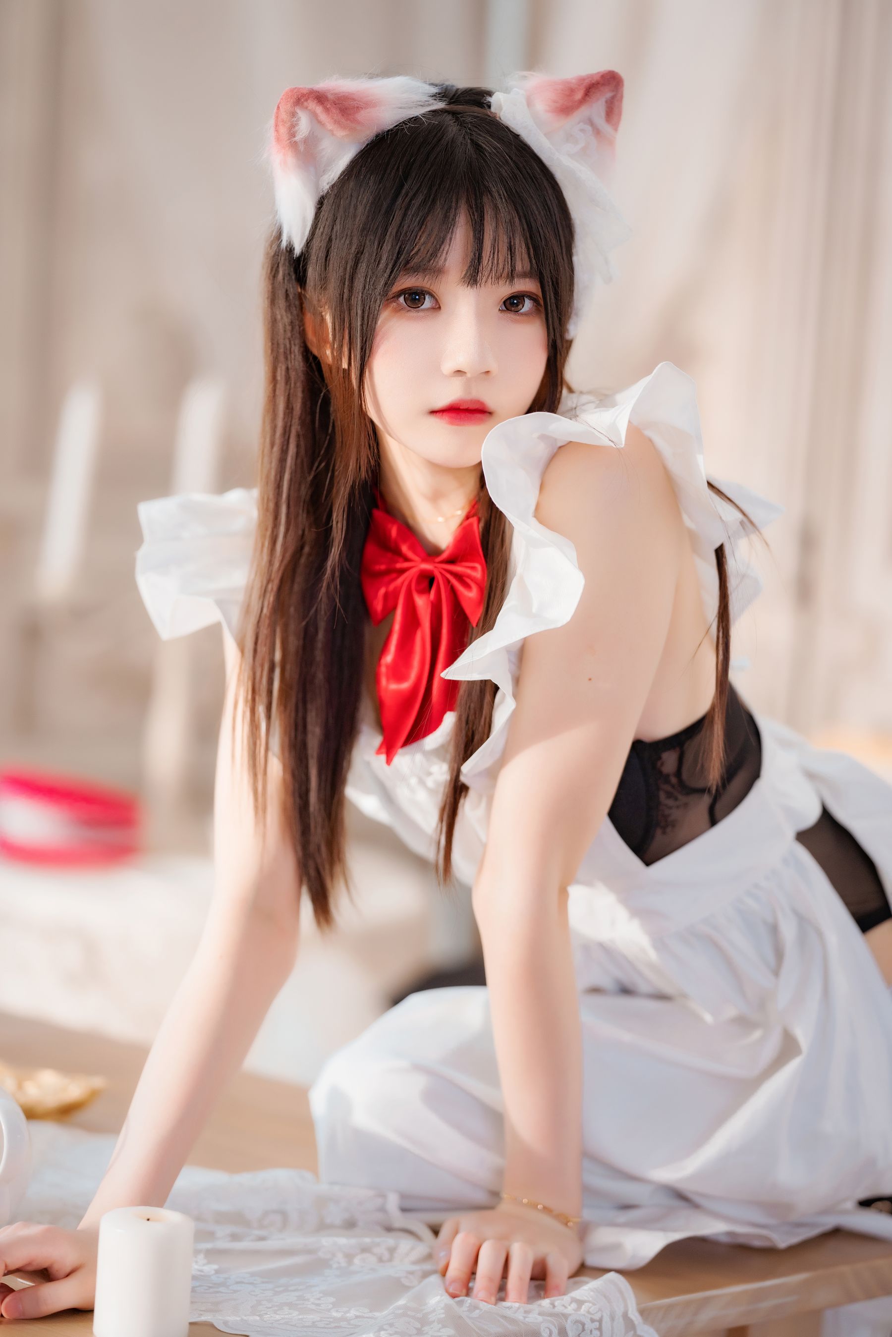 [福利COS] 桜桃喵 - 长裙妹抖