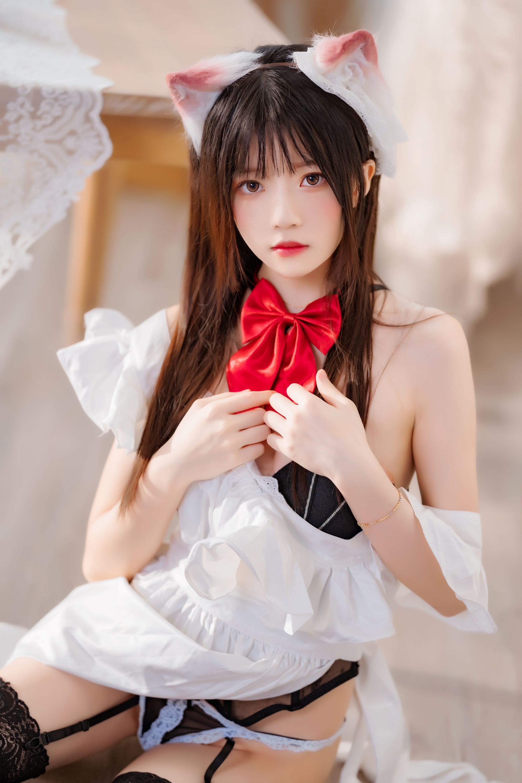 [福利COS] 桜桃喵 - 长裙妹抖