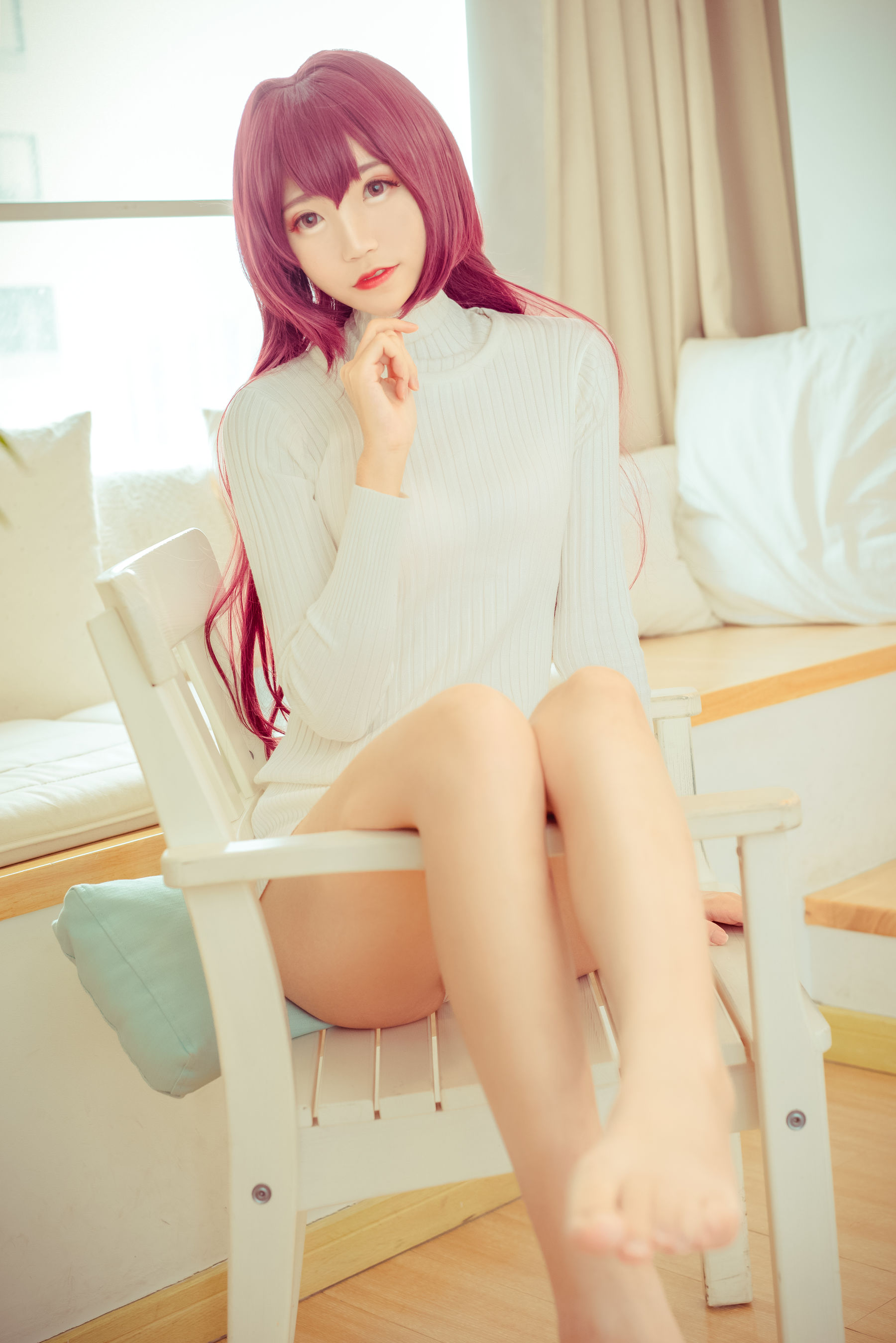 [福利COS] 然理理 - 斯卡哈毛衣