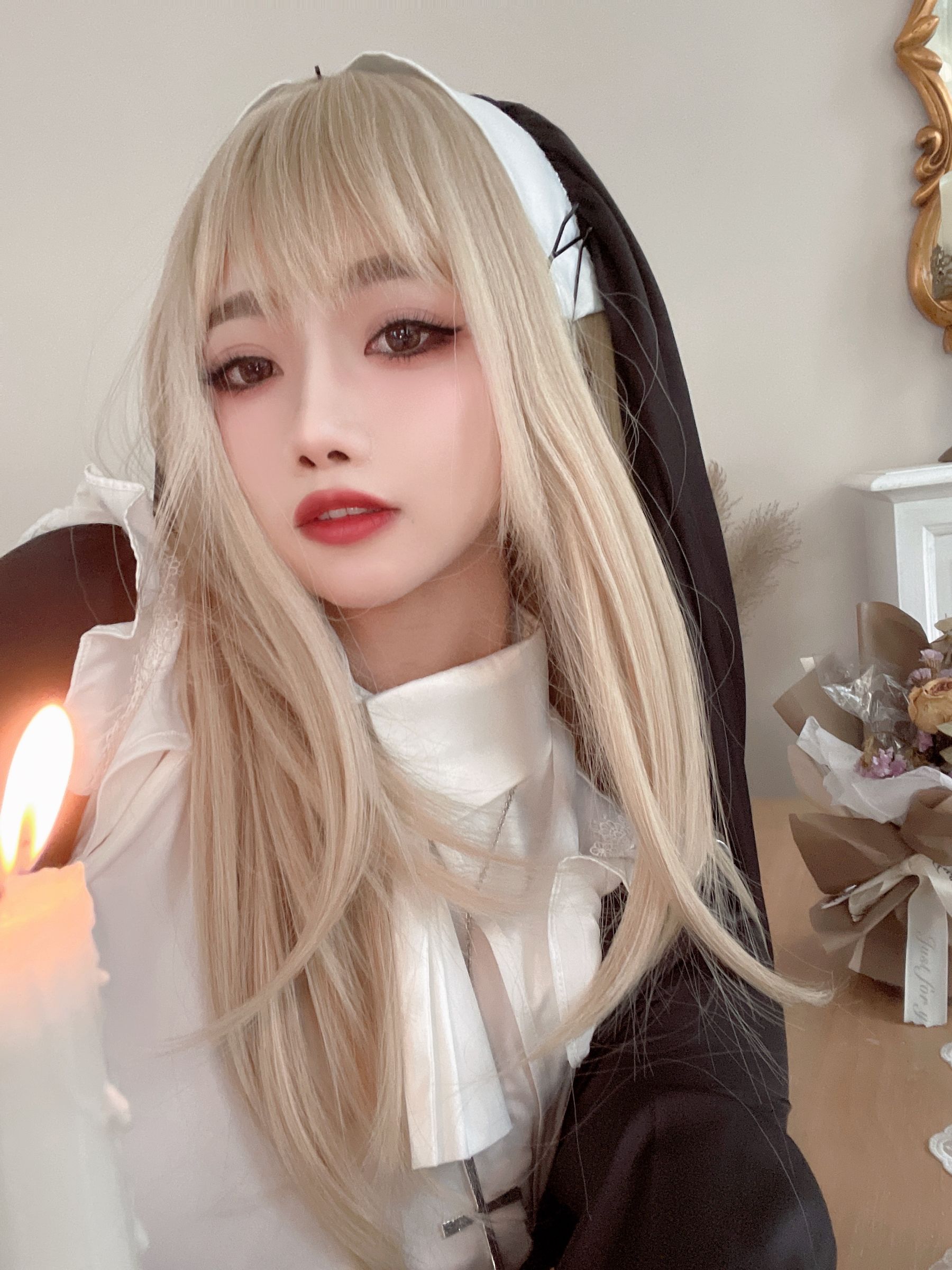 [福利COS] 白嫩美少女鬼畜瑶 - 修女