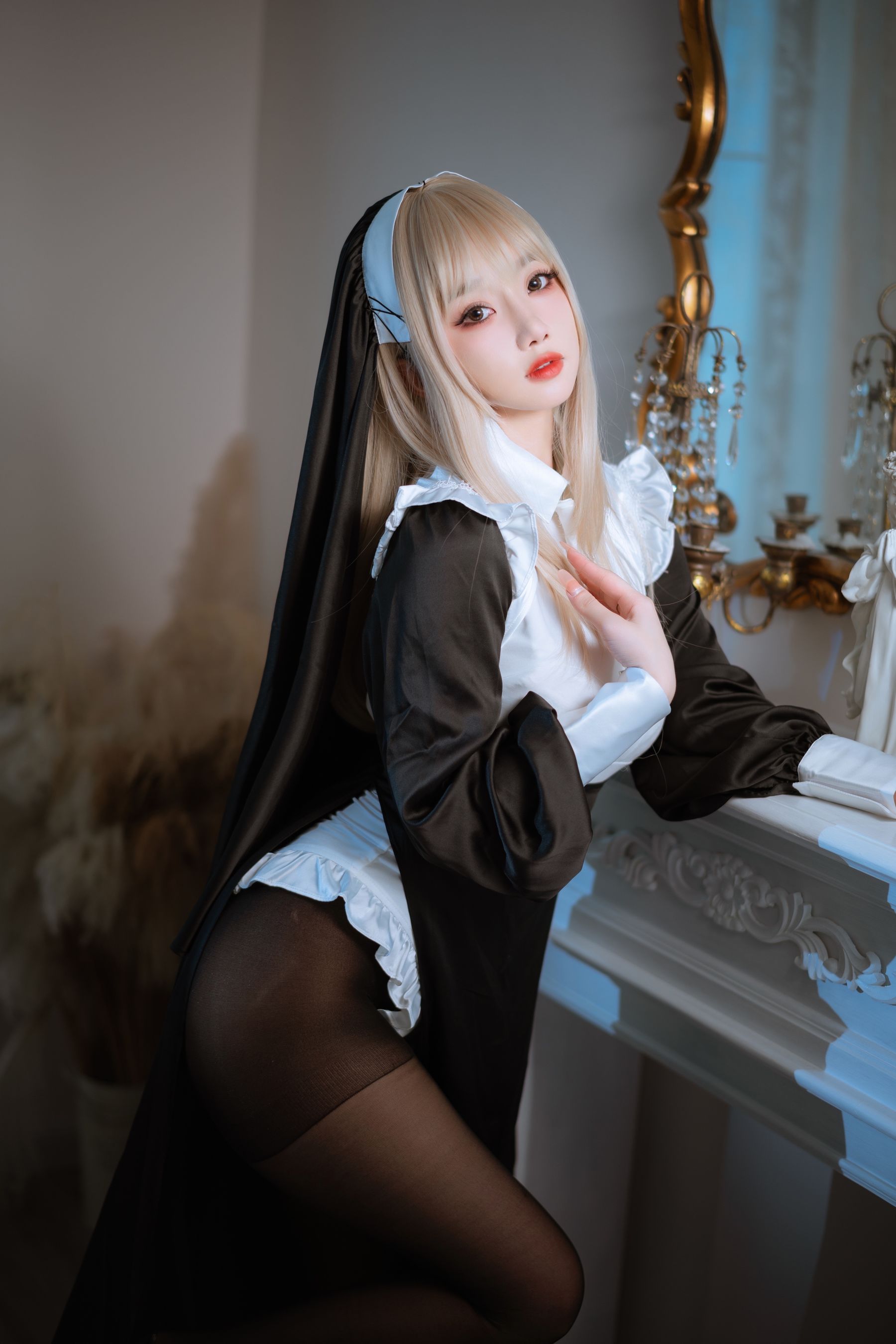 [福利COS] 白嫩美少女鬼畜瑶 - 修女