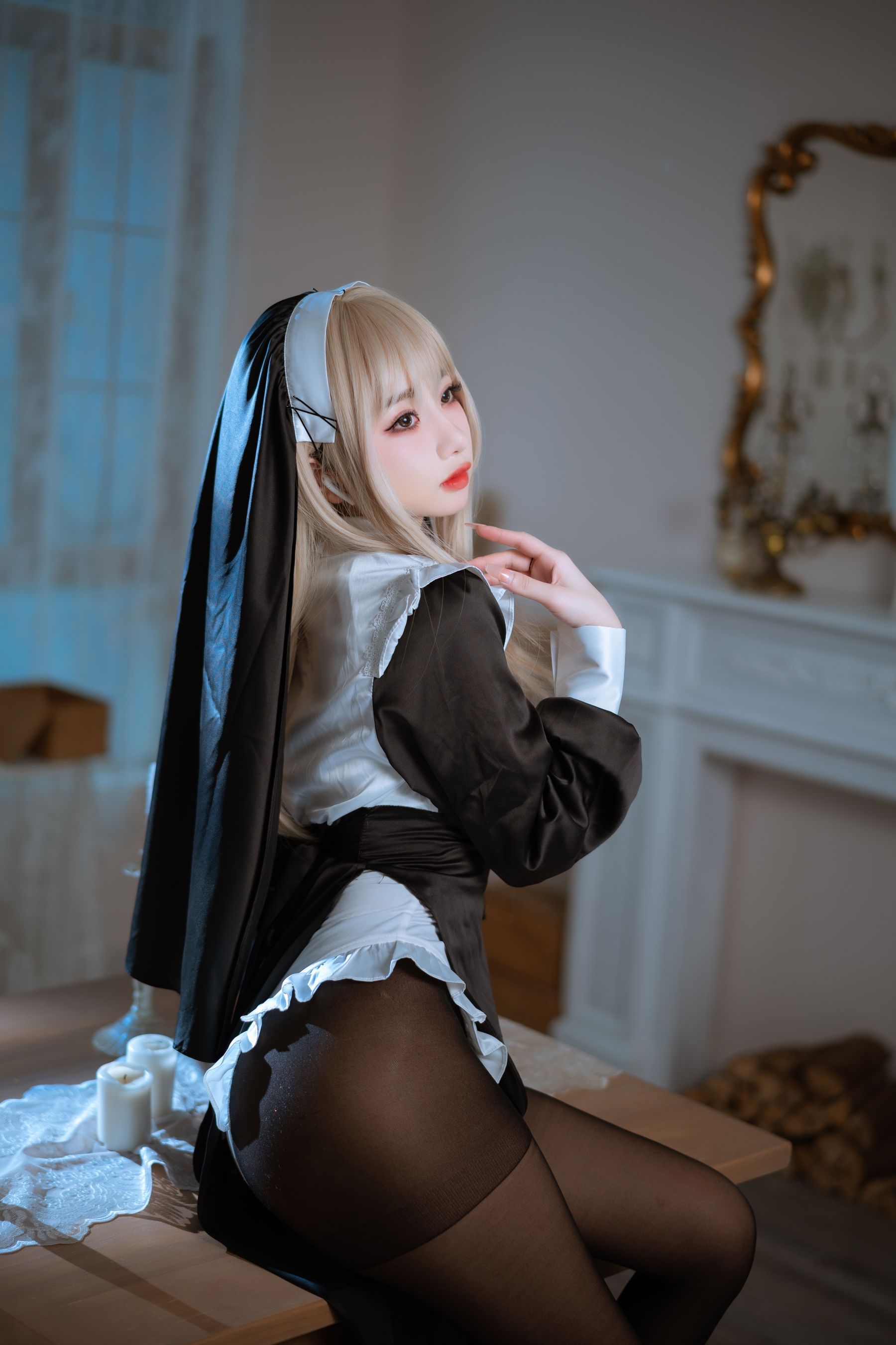 [福利COS] 白嫩美少女鬼畜瑶 - 修女