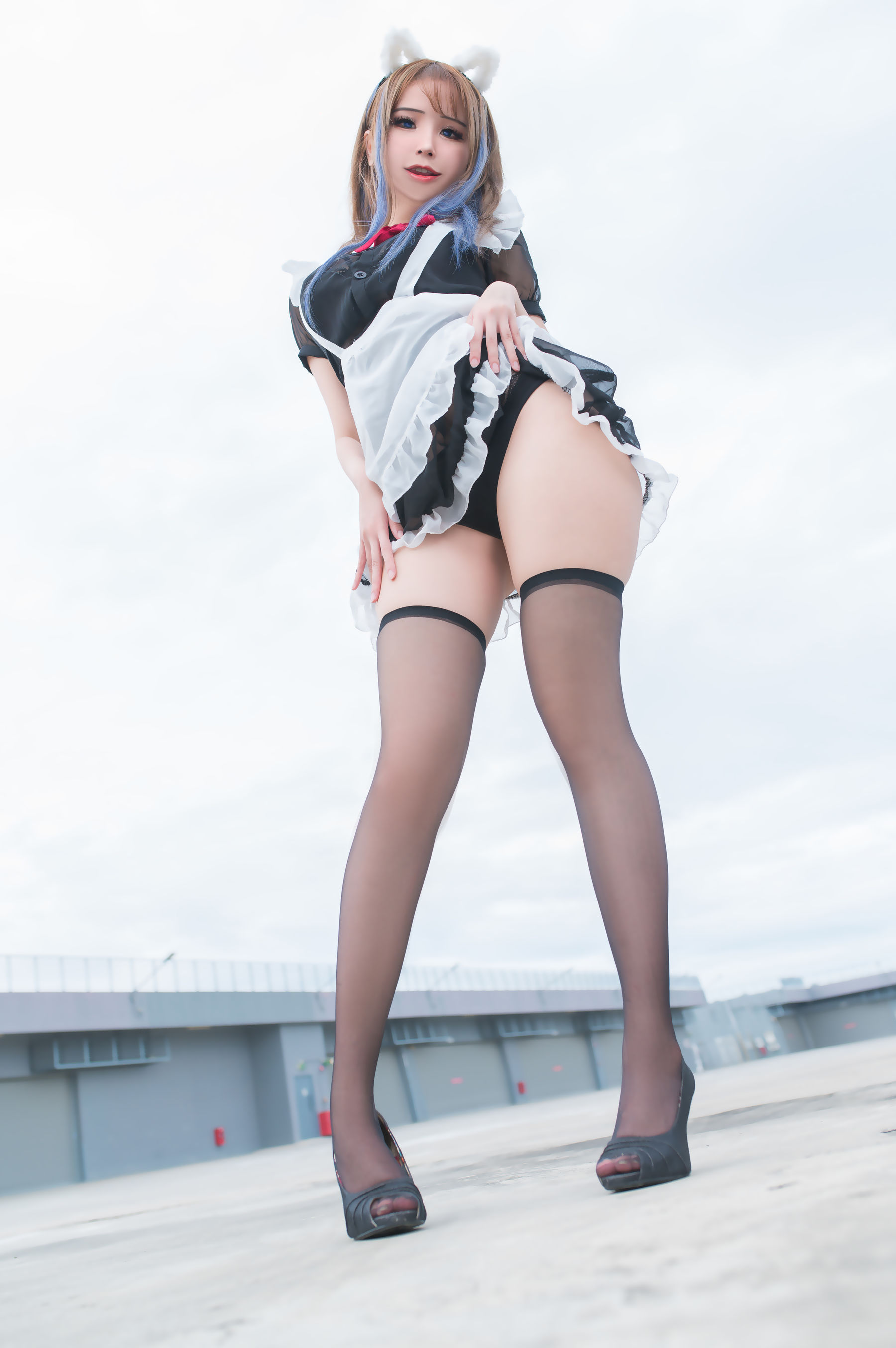 [福利COS] 花リリ(Plant Lily) - Rooftop Maid