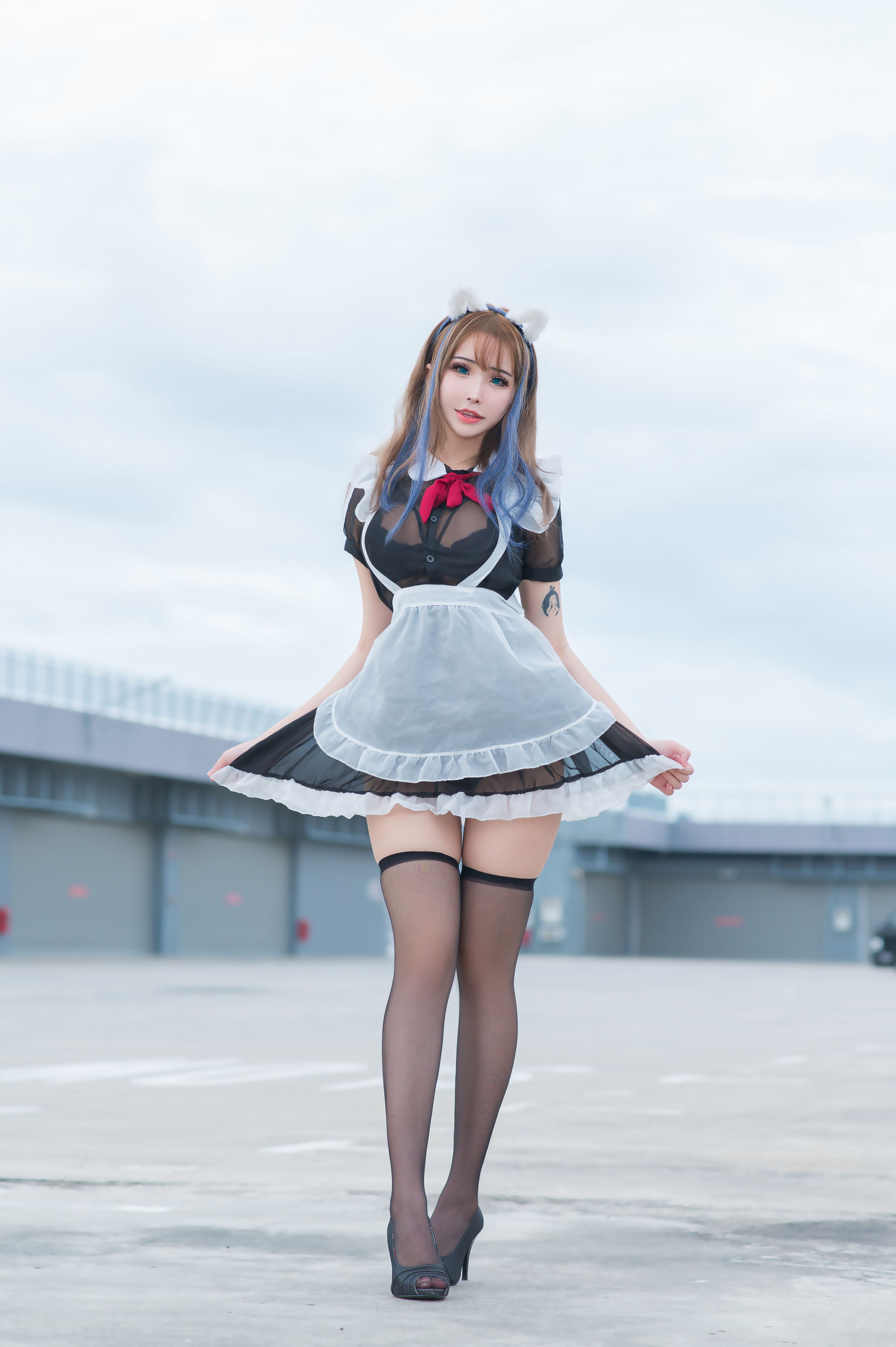 [福利COS] 花リリ(Plant Lily) - Rooftop Maid