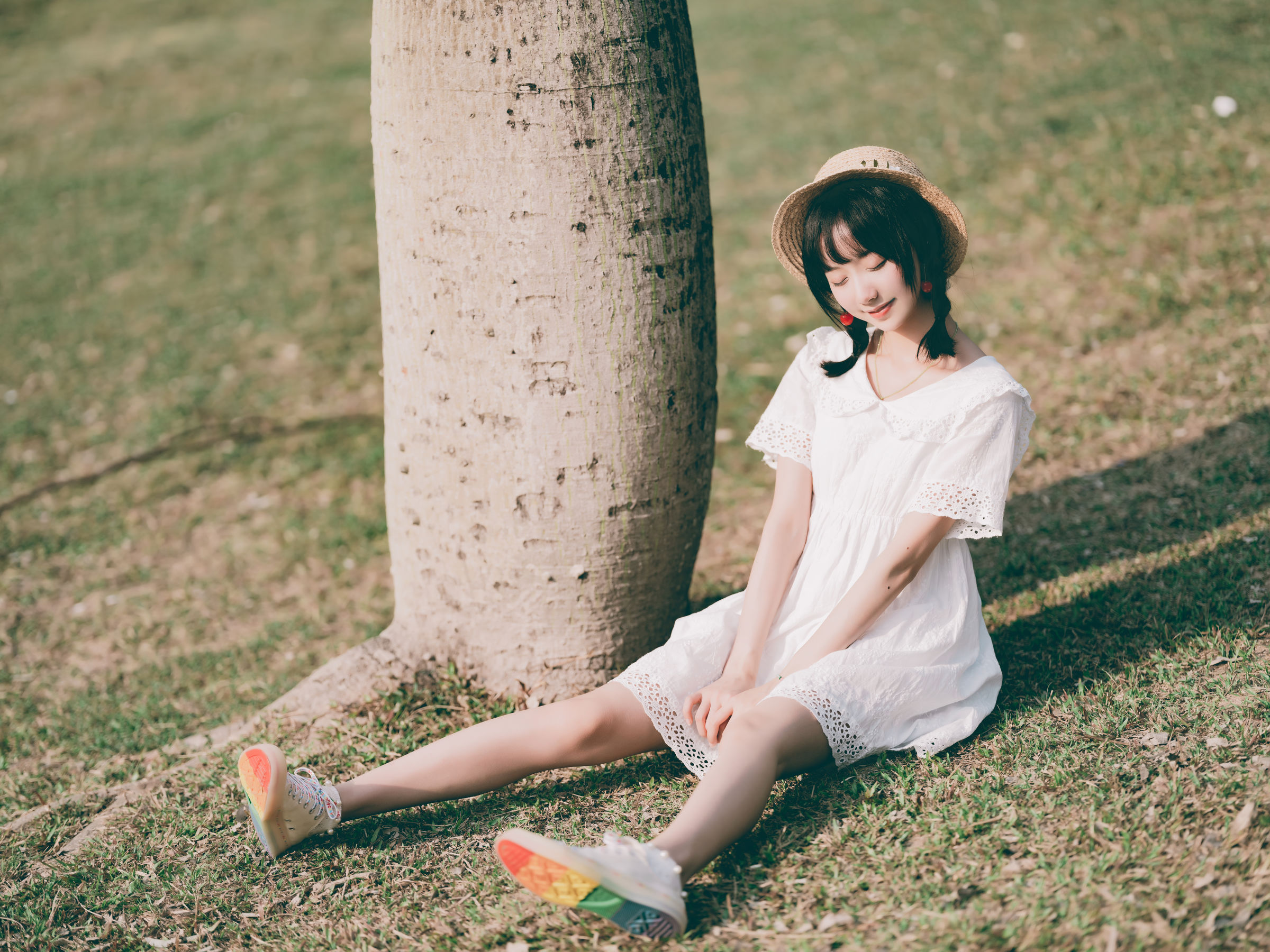[福利COS] 萌系小姐姐木绵绵OwO - 夏日彩虹